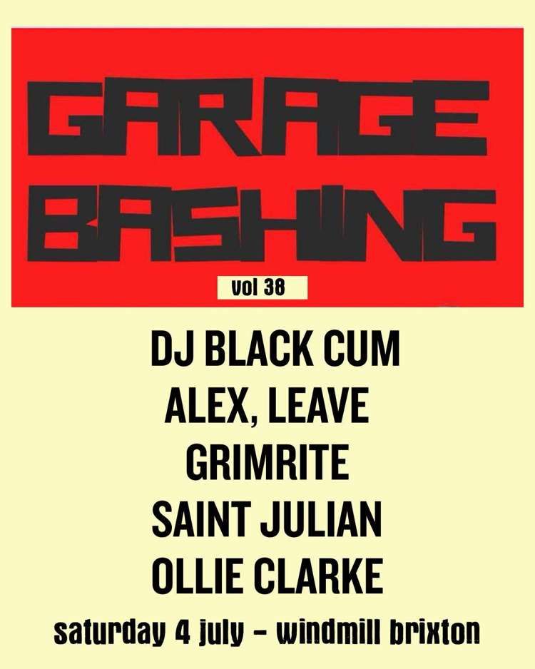 Garagebashing Vol 38  at Windmill Brixton promotional image