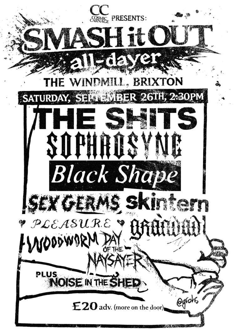 Smash It Out all dayer  at Windmill Brixton promotional image
