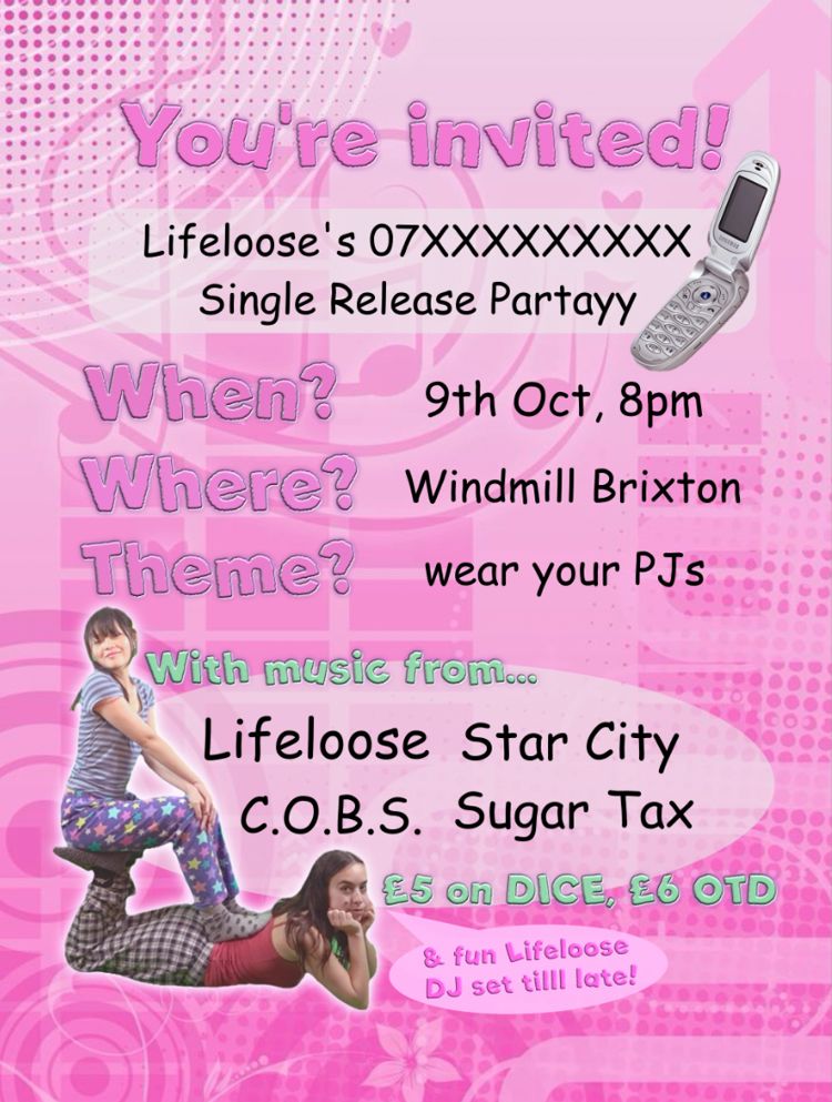Lifeloose, Star City, COBS, Sugar Tax at Windmill Brixton promotional image