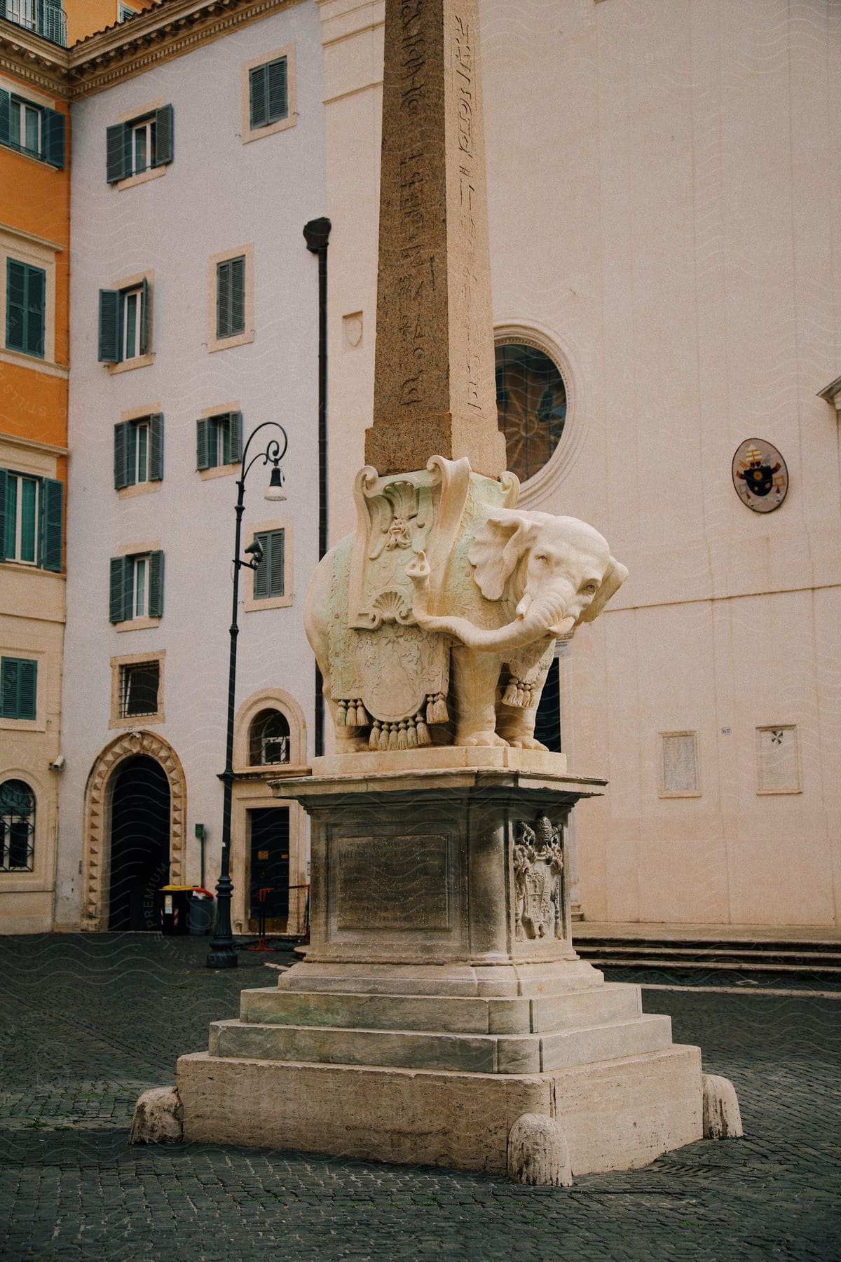 Historical monument in the center of the urban city.