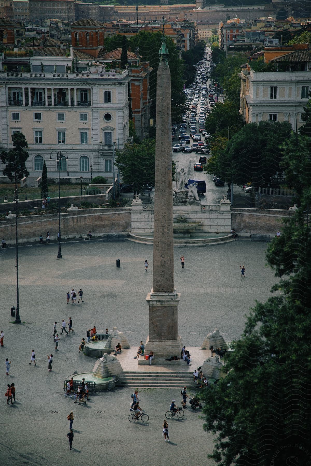 Historical landmark Flaminio Obelisk.