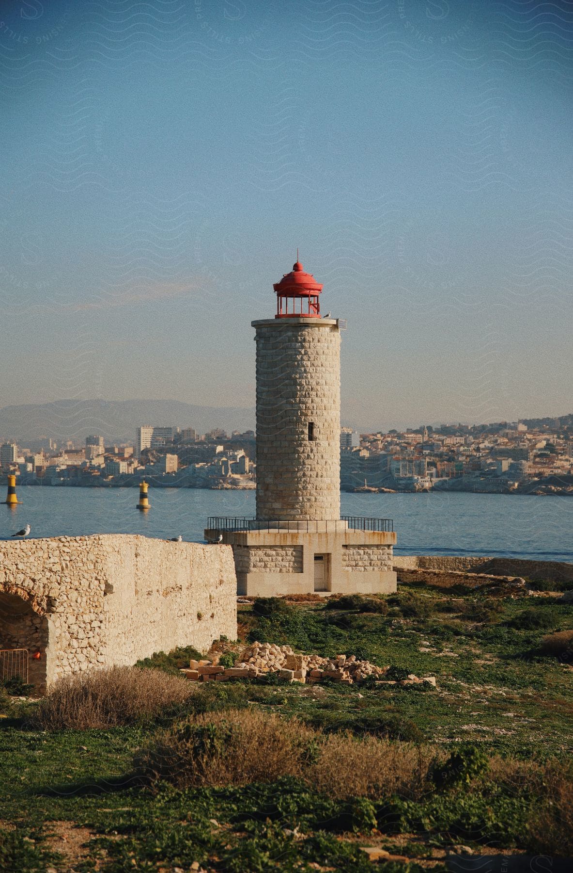 Lighthouse of Phare du Château d'If.