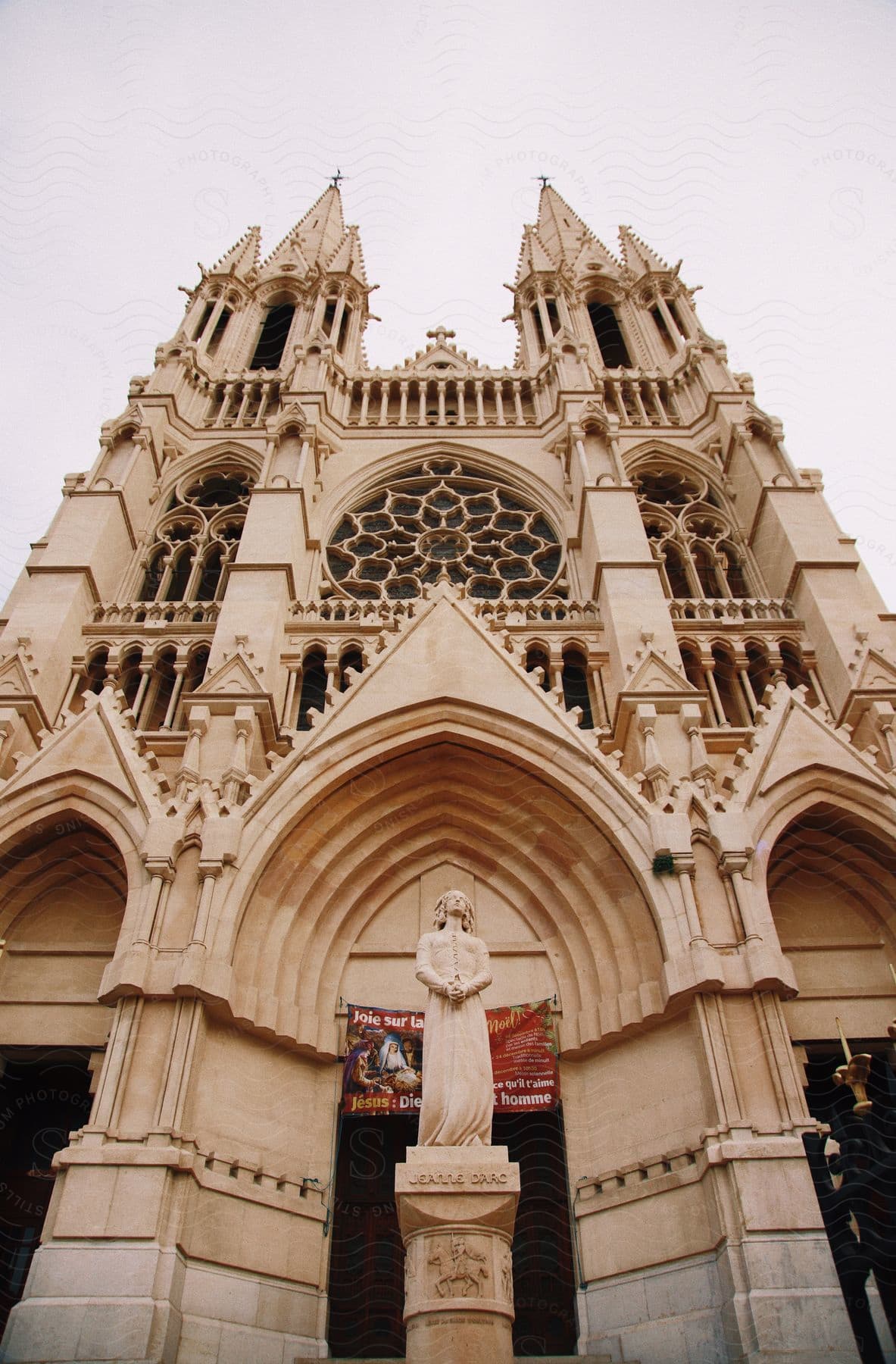 Marseille, France: Facade of the Church of St. Vincent de Paul.