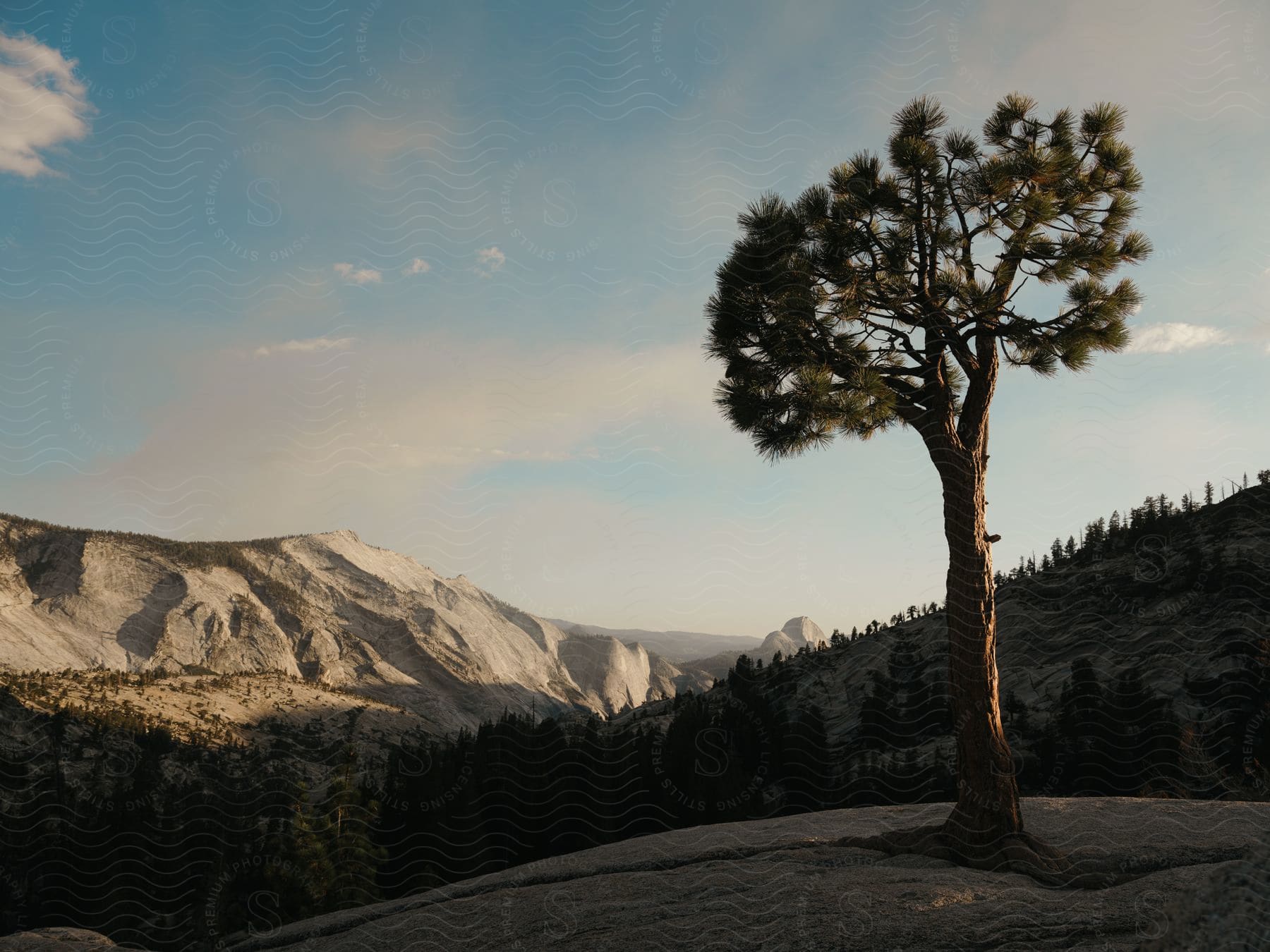 Olmsted Point, a viewing area off Tioga Pass Road in Yosemite National Park.