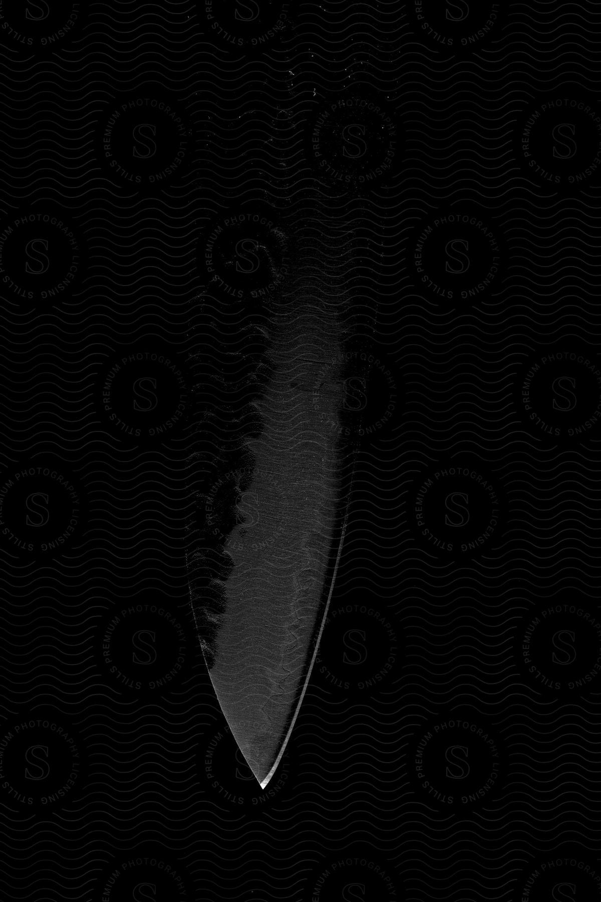 Close-up of a sharp blade.