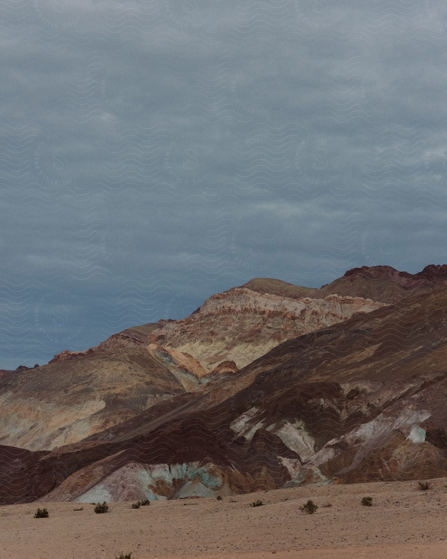 A desert mountain range.