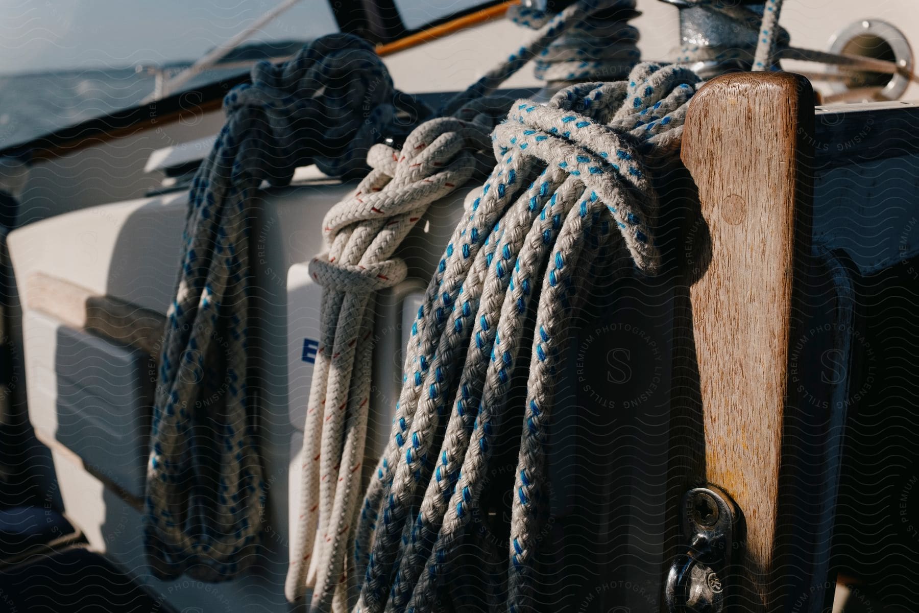 Close Up Of Rope Knots On A, Stock Image 250377