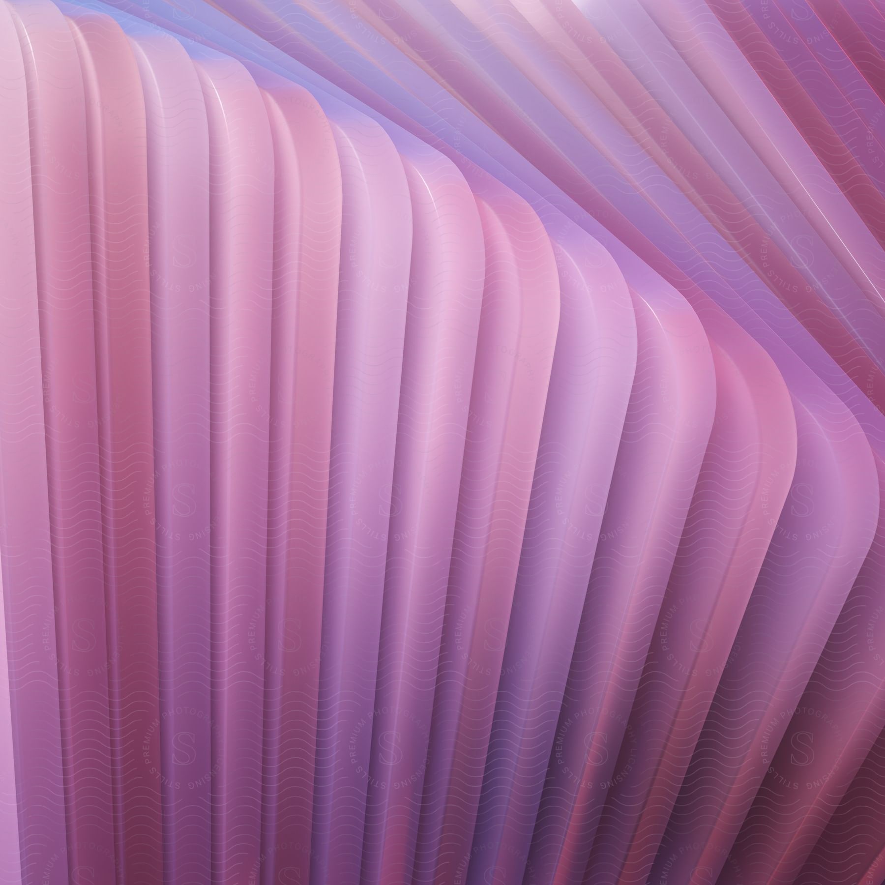 Fan in abstract and fluid light pink coloring tones