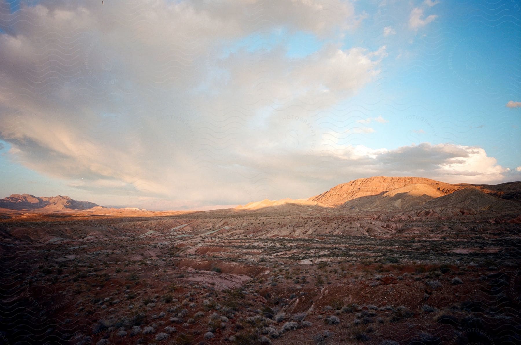 Clouds and blue sky in the high desert.