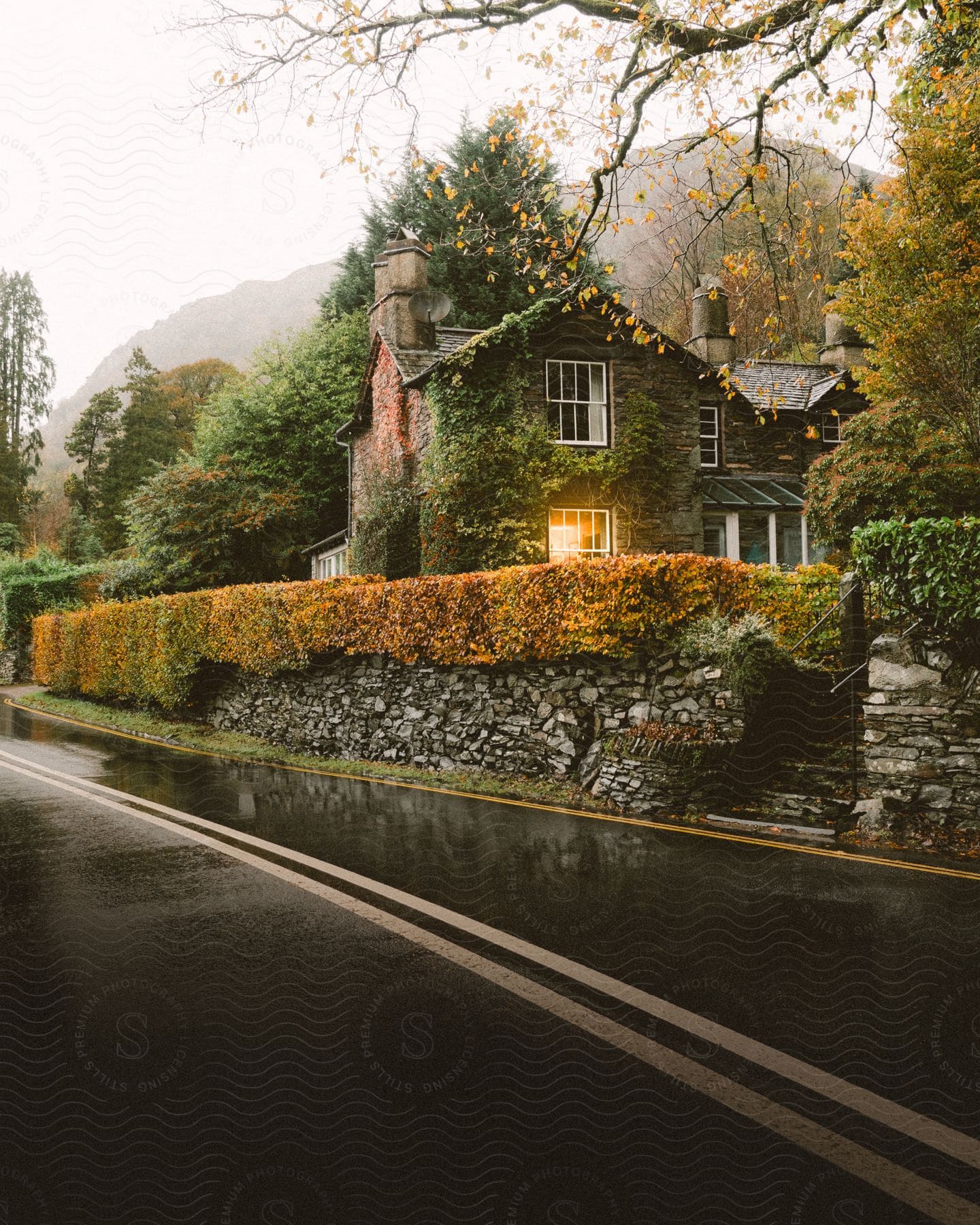 a small stone cottage in the Lake District of England.