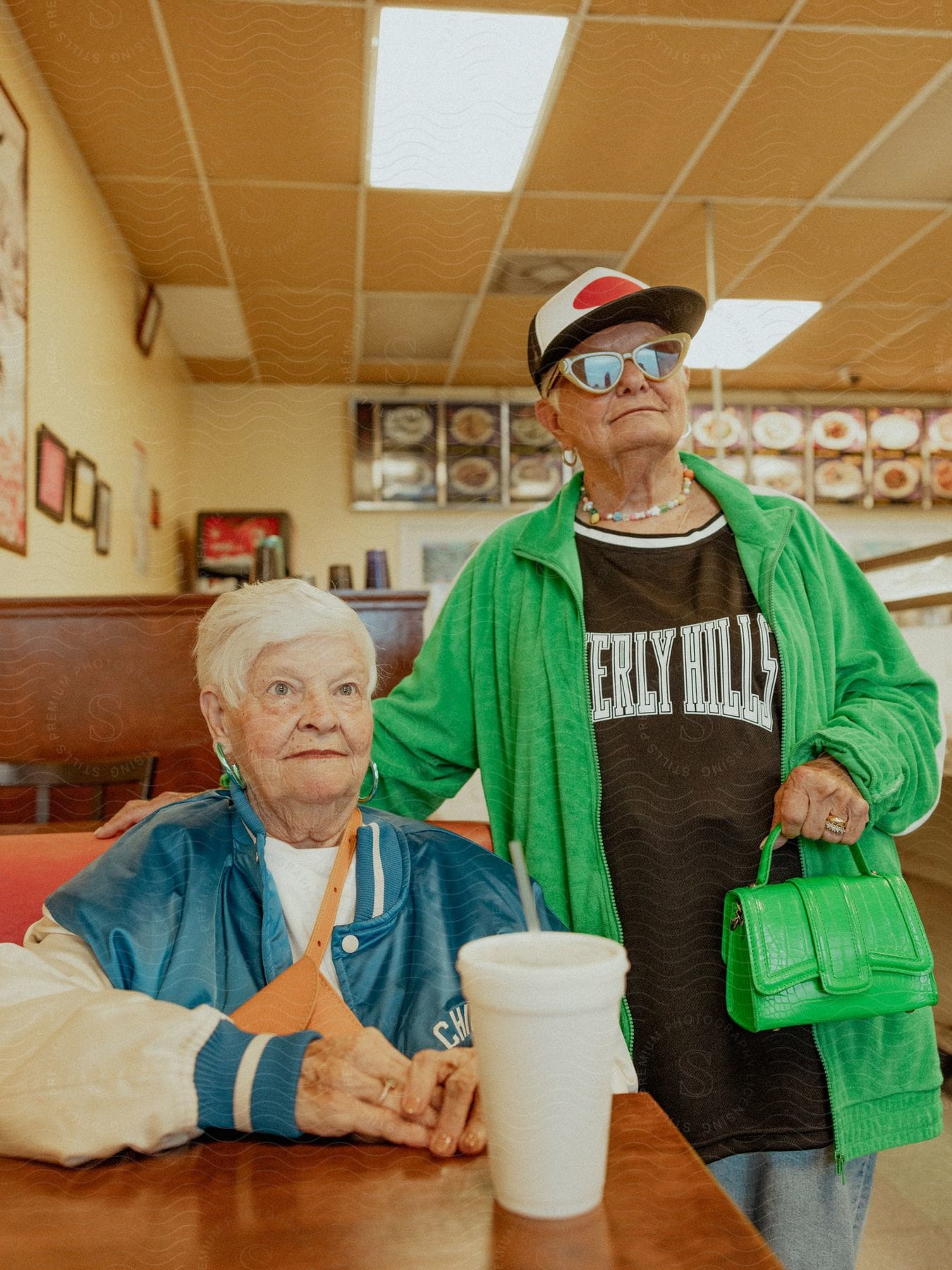 An image of two elderly women