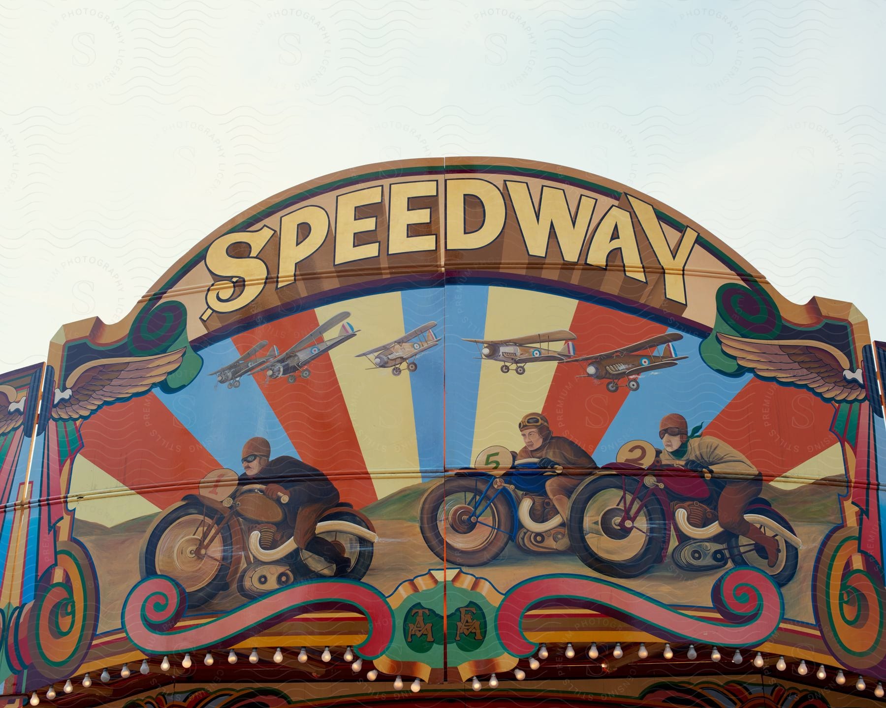 A view of a ride at a carnival