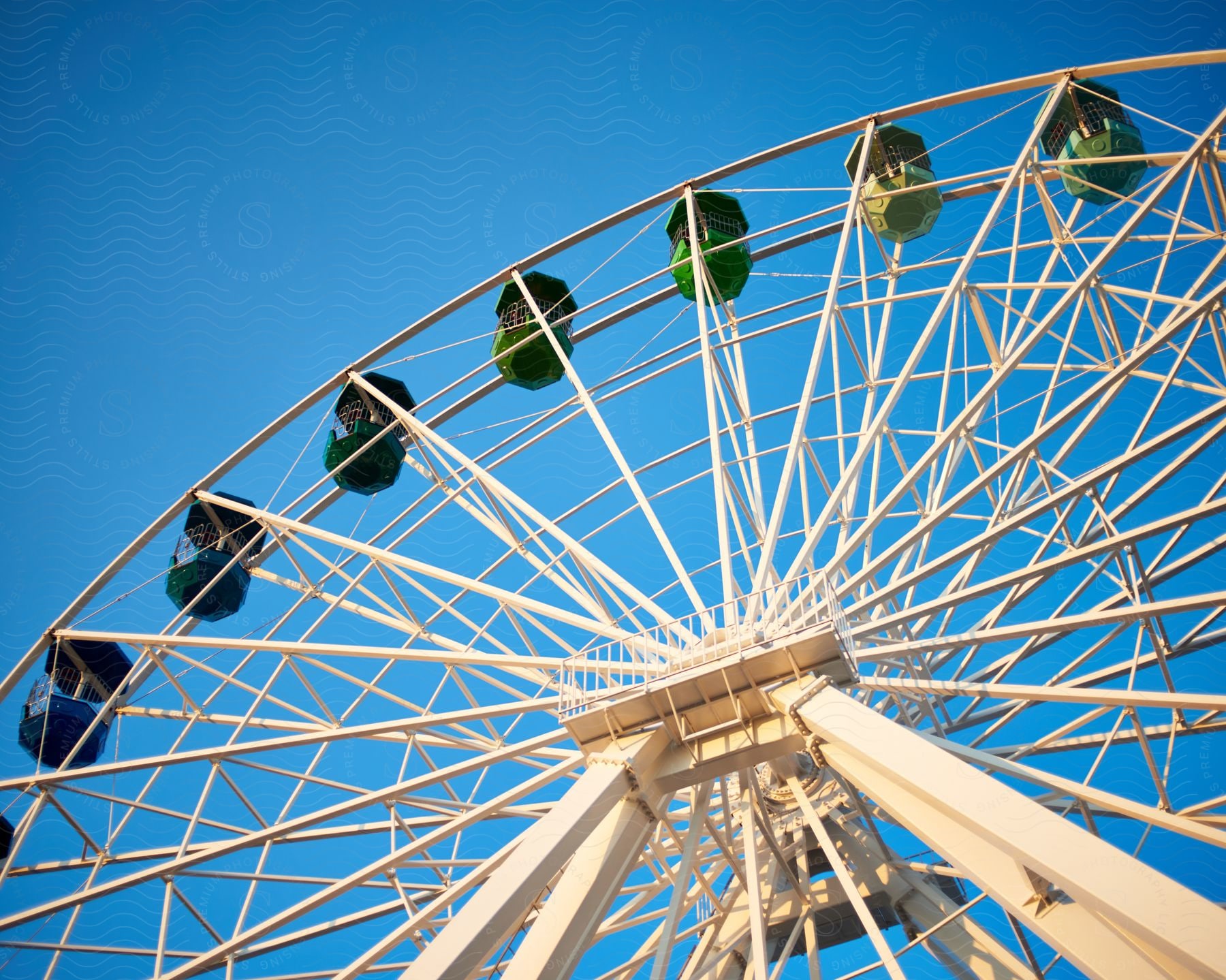 Ferris wheel used a backdrop