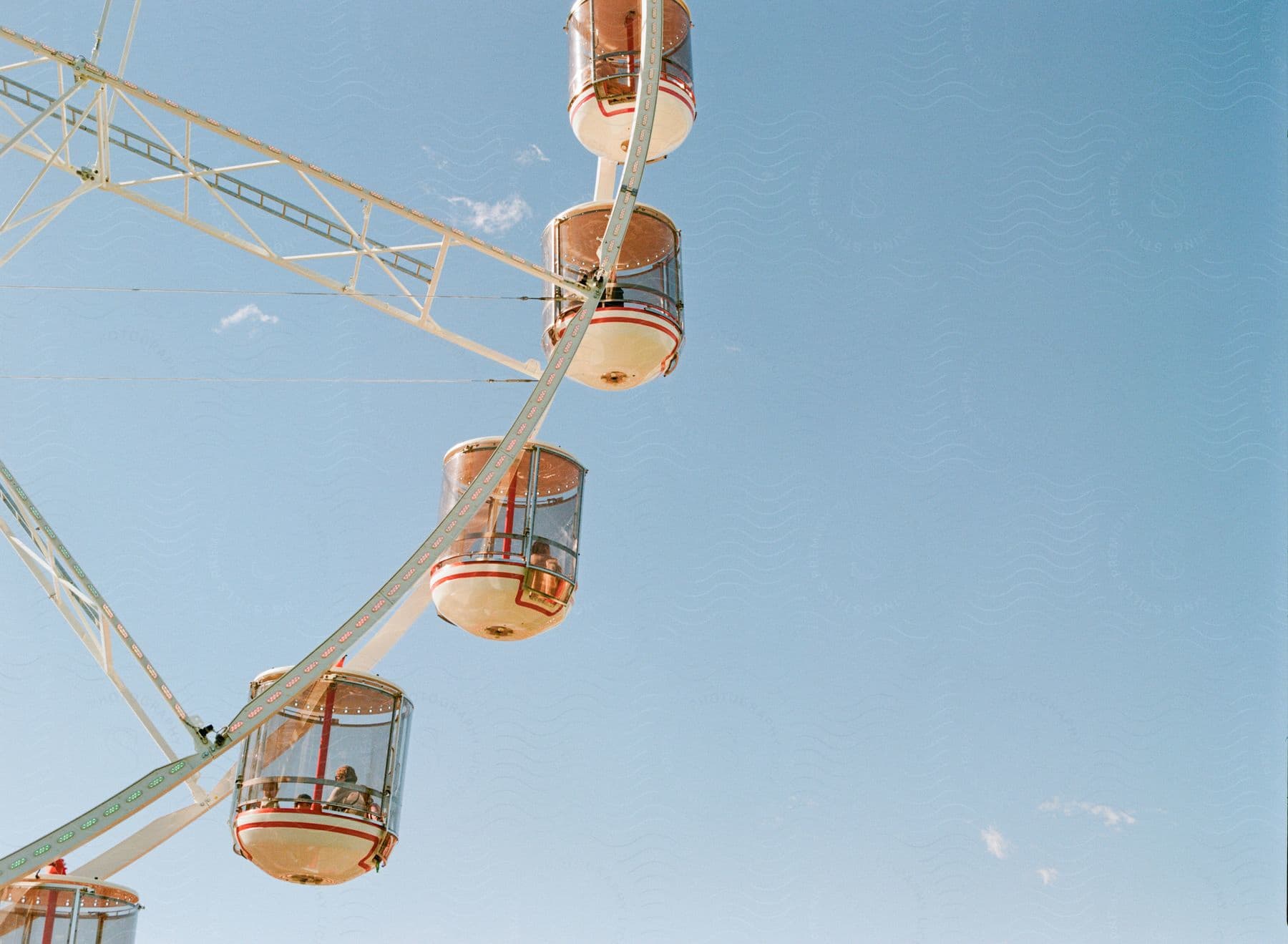 A ferris wheel at an amusement park