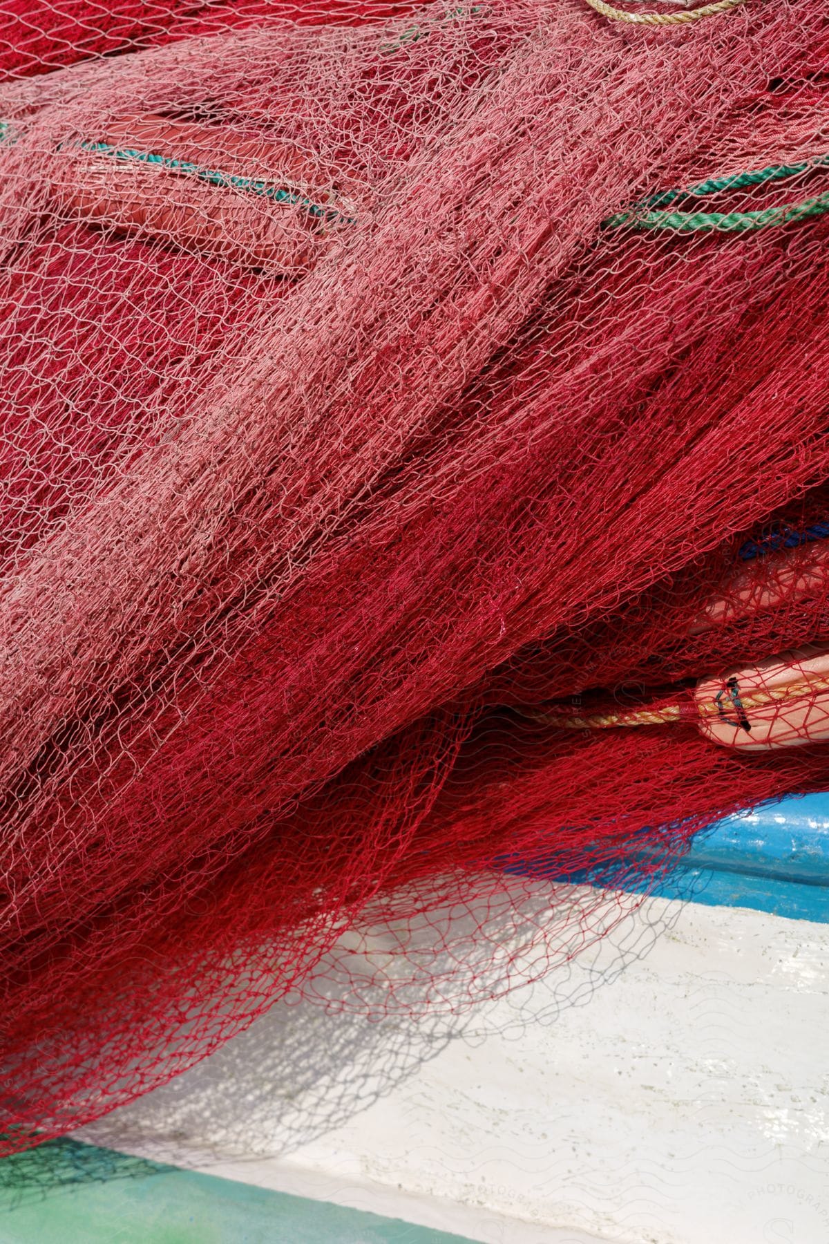 An image of a red net