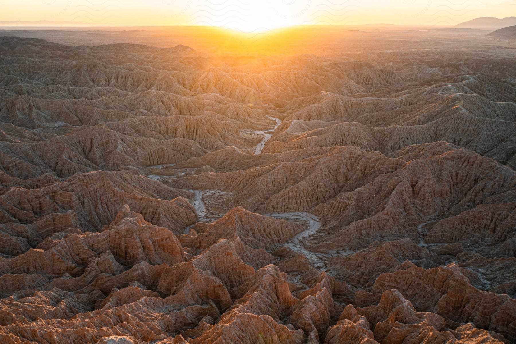 an aerial view of Fonts Point in Anza-Borrego Desert State Park, California.