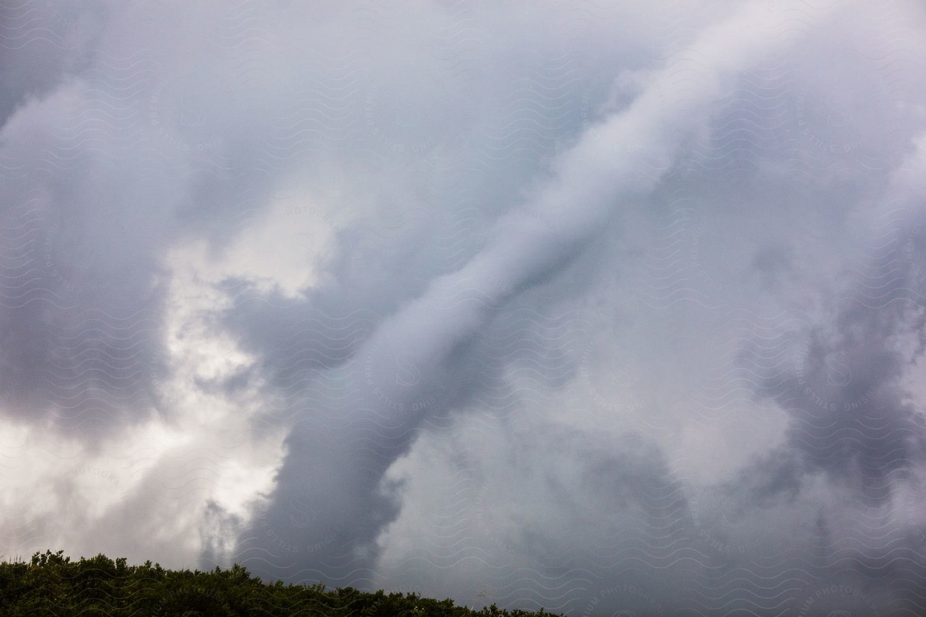 A tornado moves along grassland in mclean texas