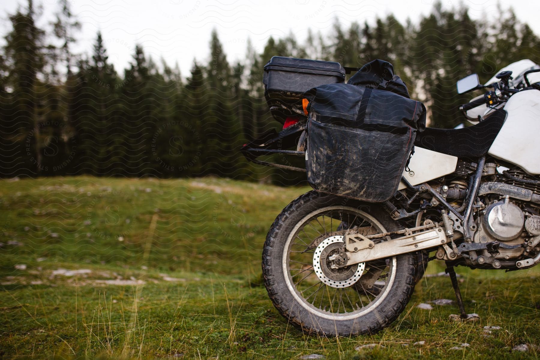 Motorbike on a summer road trip