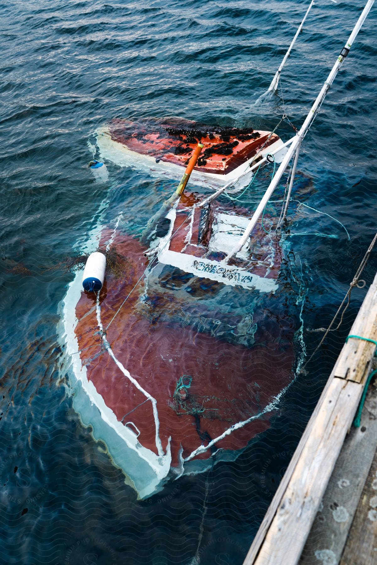 A big boat on a very big sea