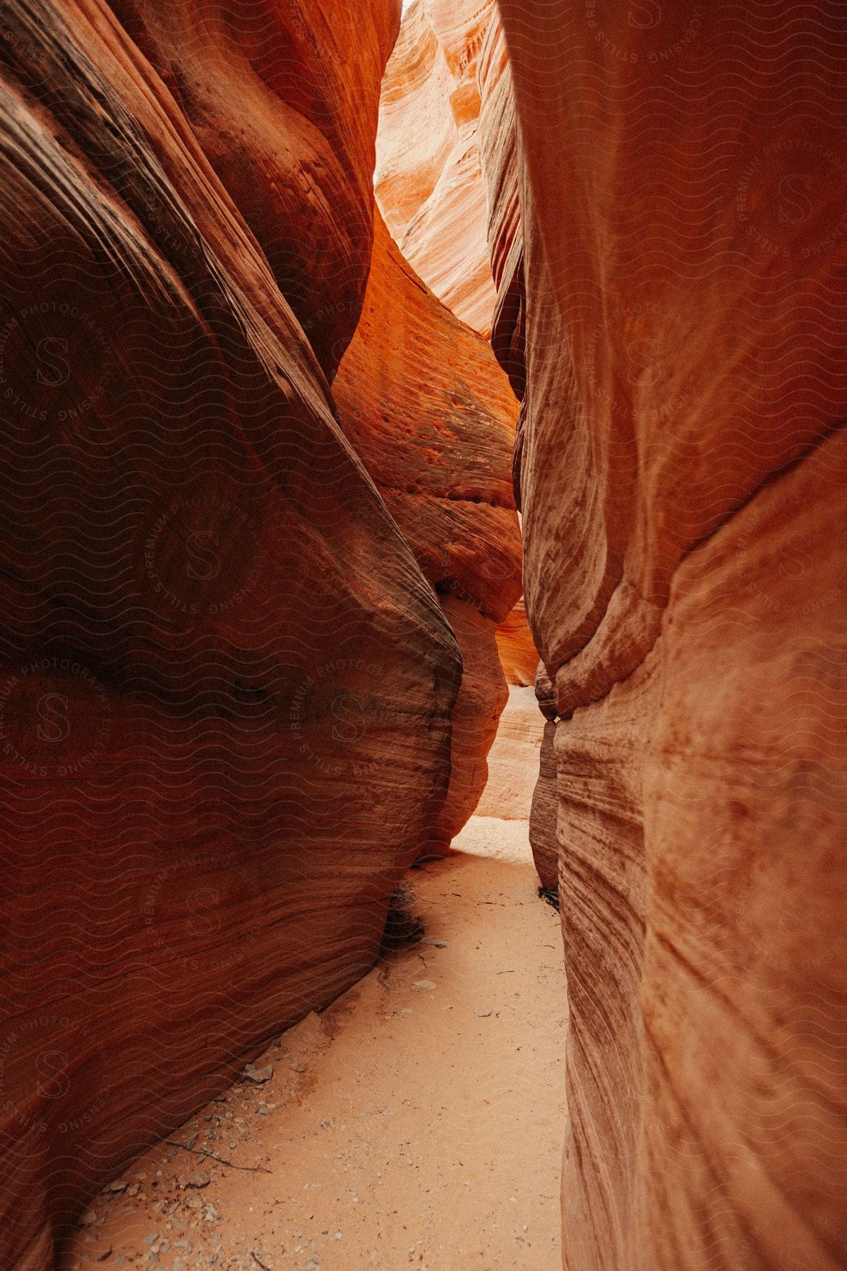 Orange sandstone walls of antelope canyon in arizona an outdoor natural landscape landmark