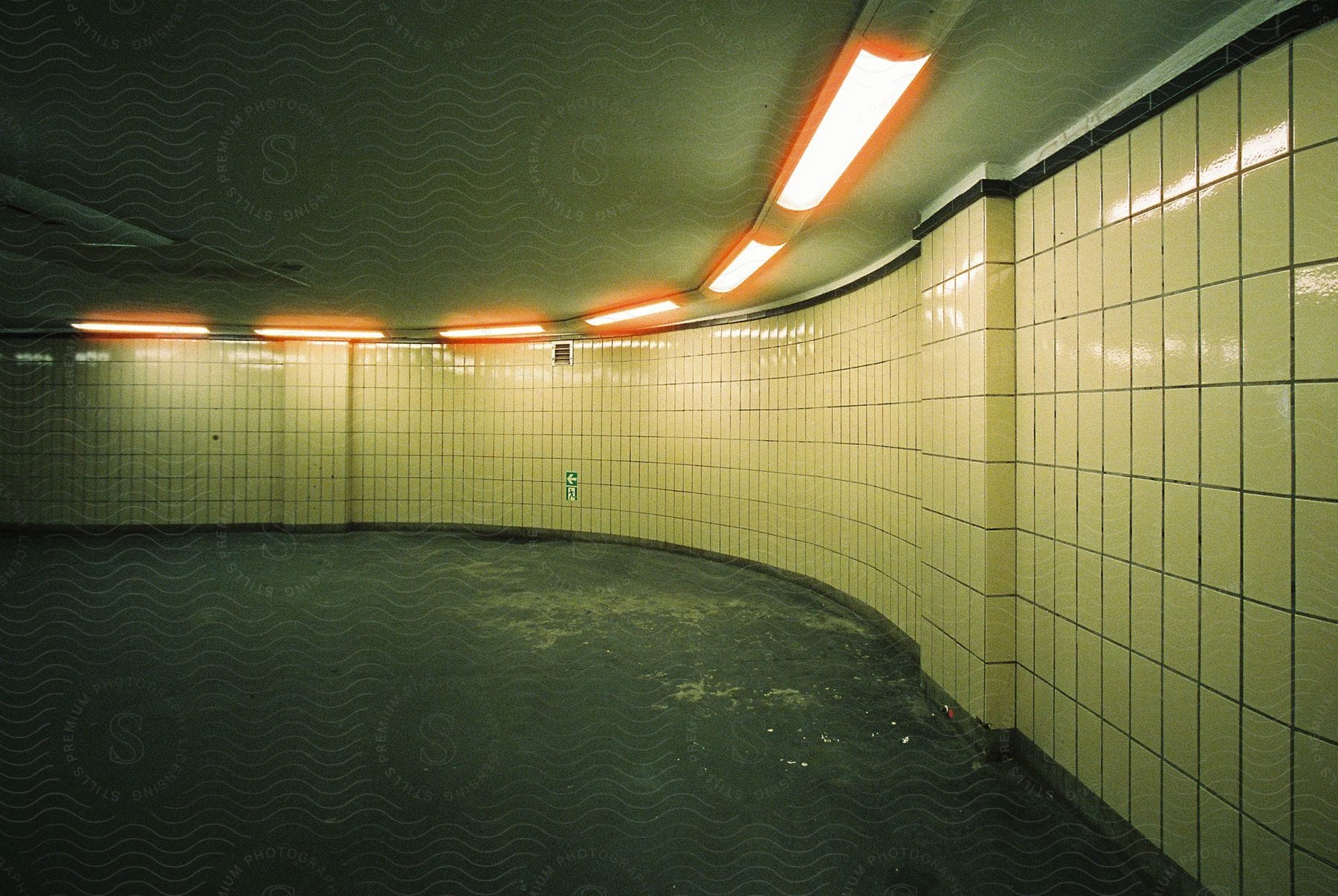 A tunnel in a basement