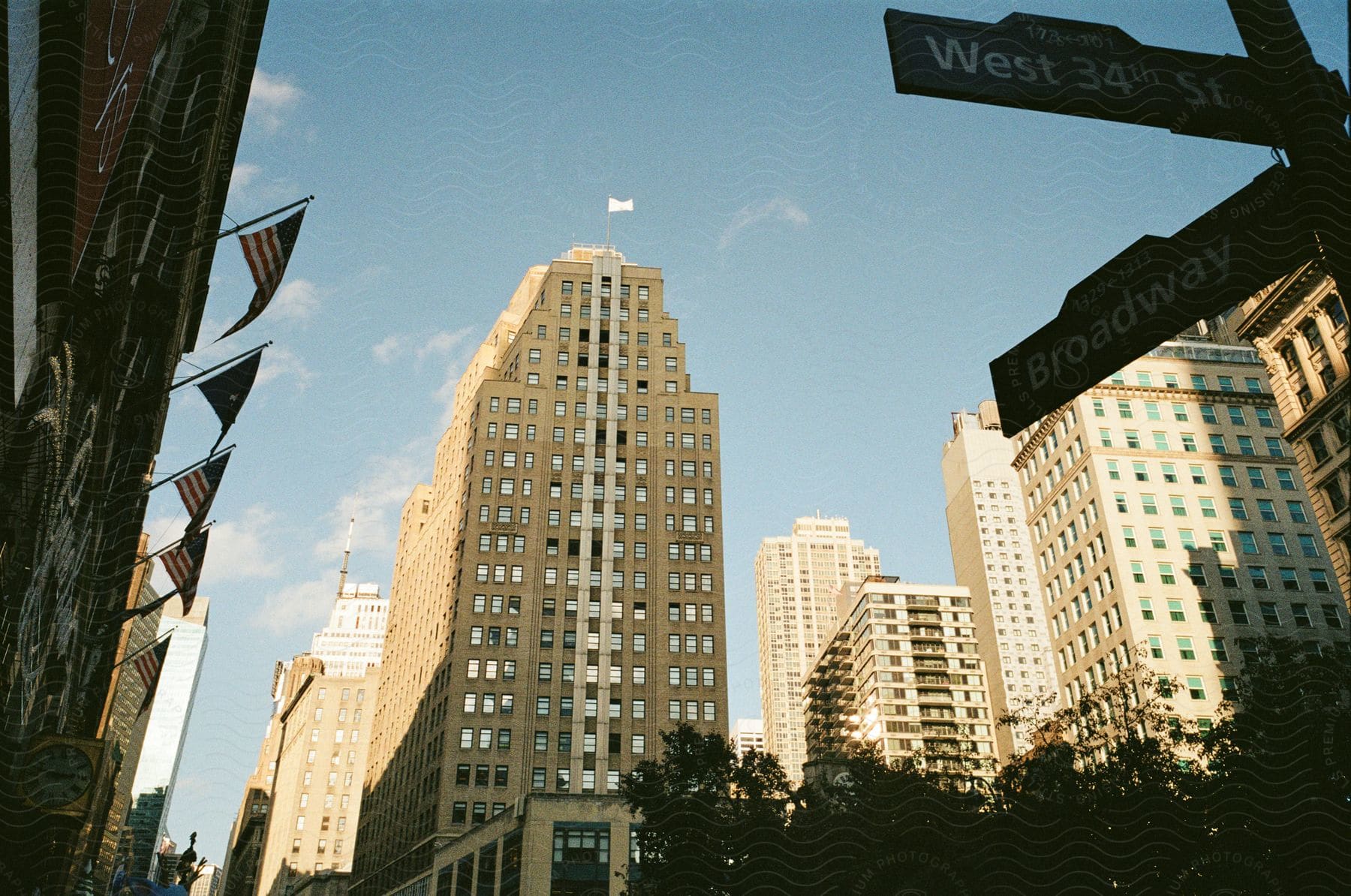 A cityscape with buildings and urban design