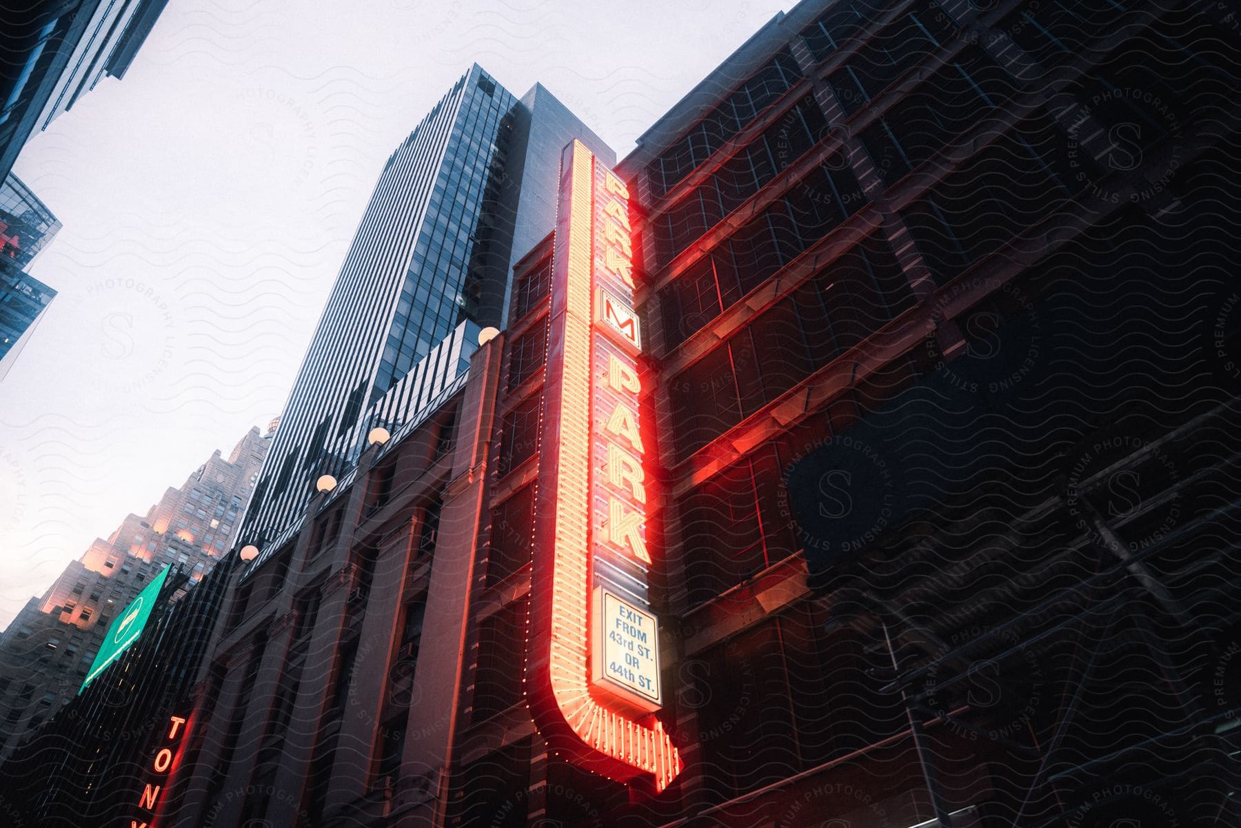 Exterior of a multistorey car park in new york city