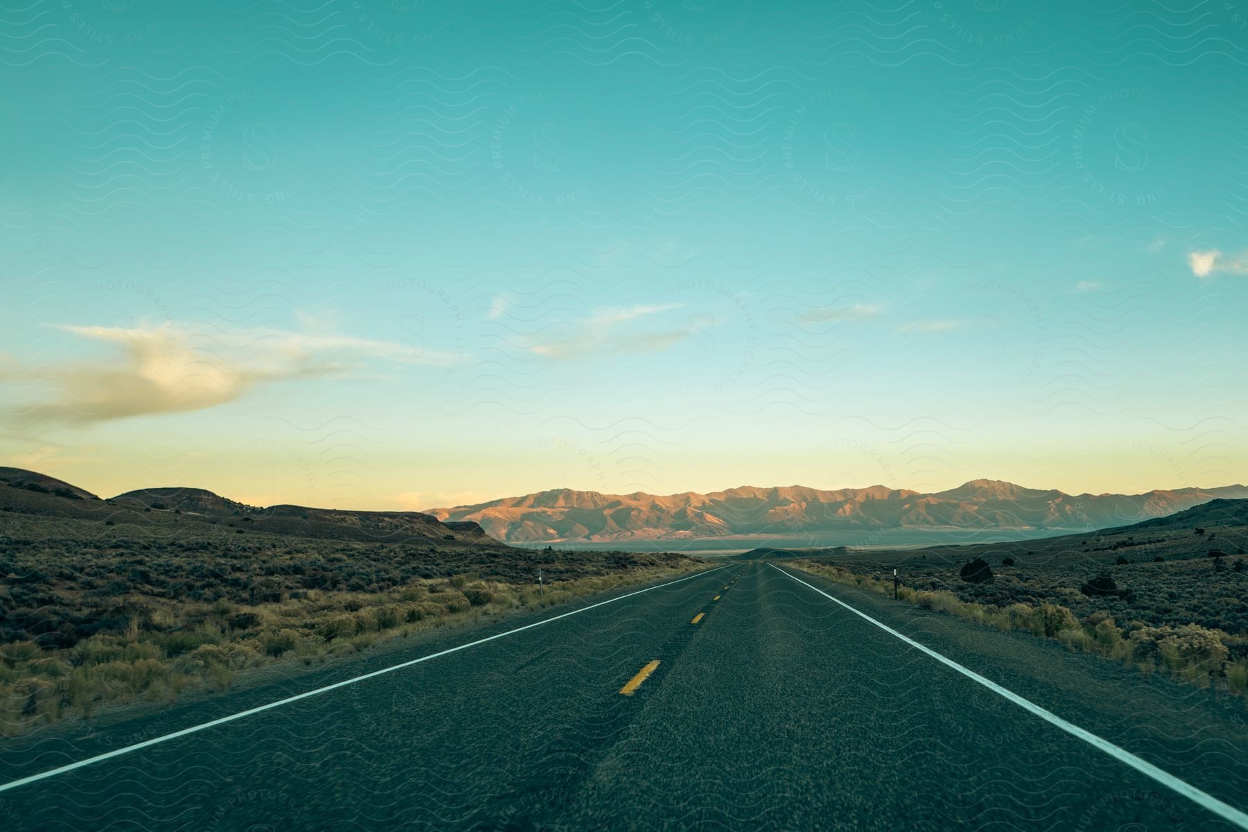 A road crossing the desert