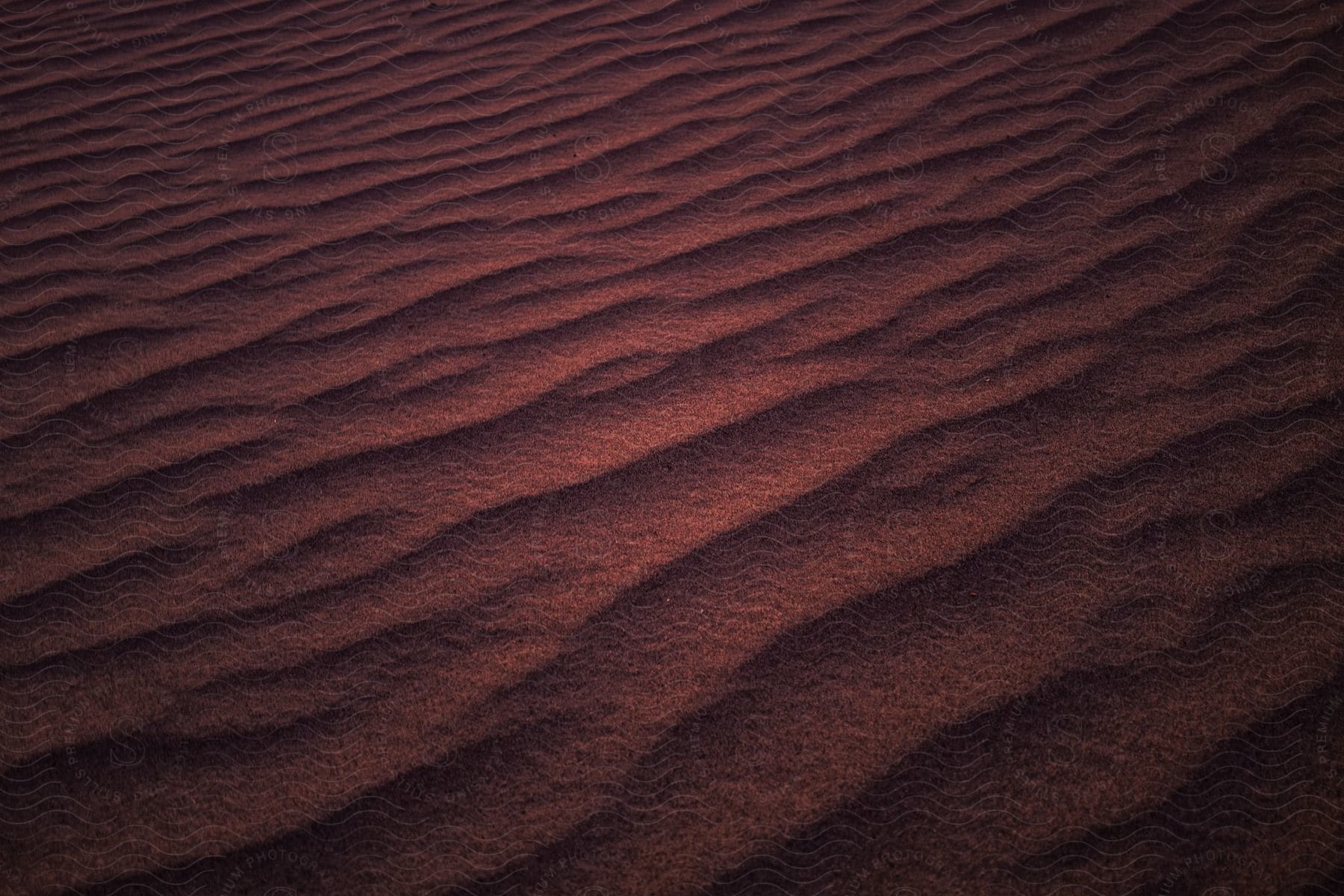 Digital Picture Of Sand Dunes Shadows And Patterns In A Red Desert