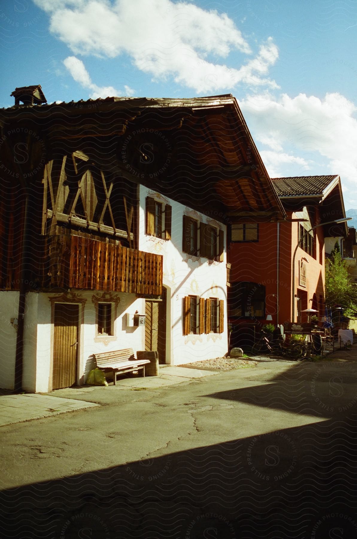 Houses in a european small town