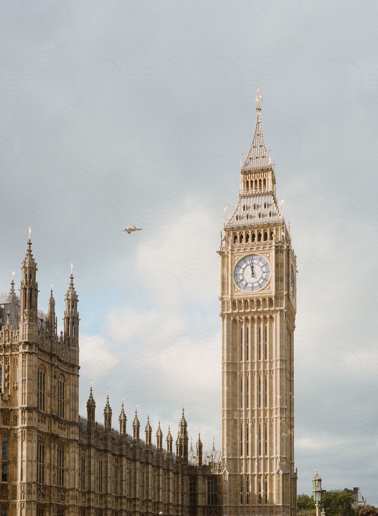 The palace of westminster with big ben an architectural landmark in london