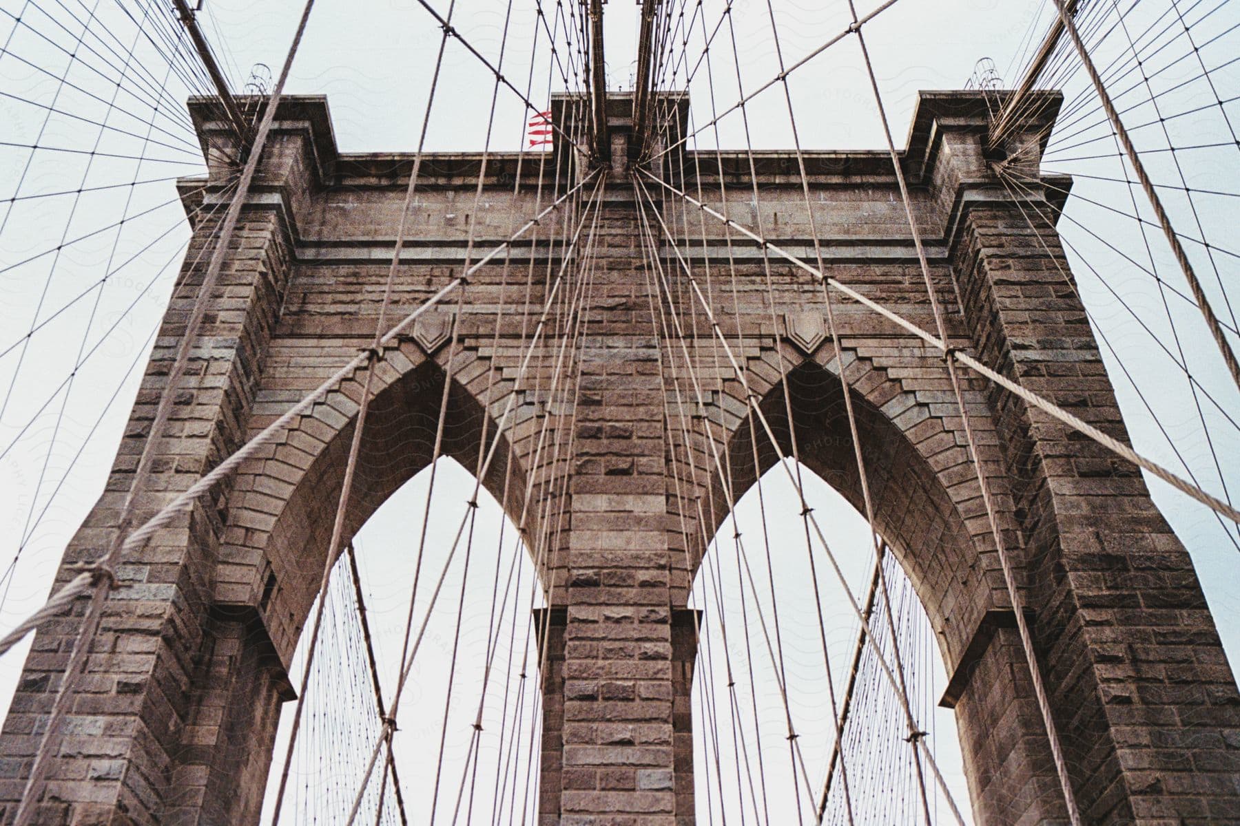 A bridge seen from below