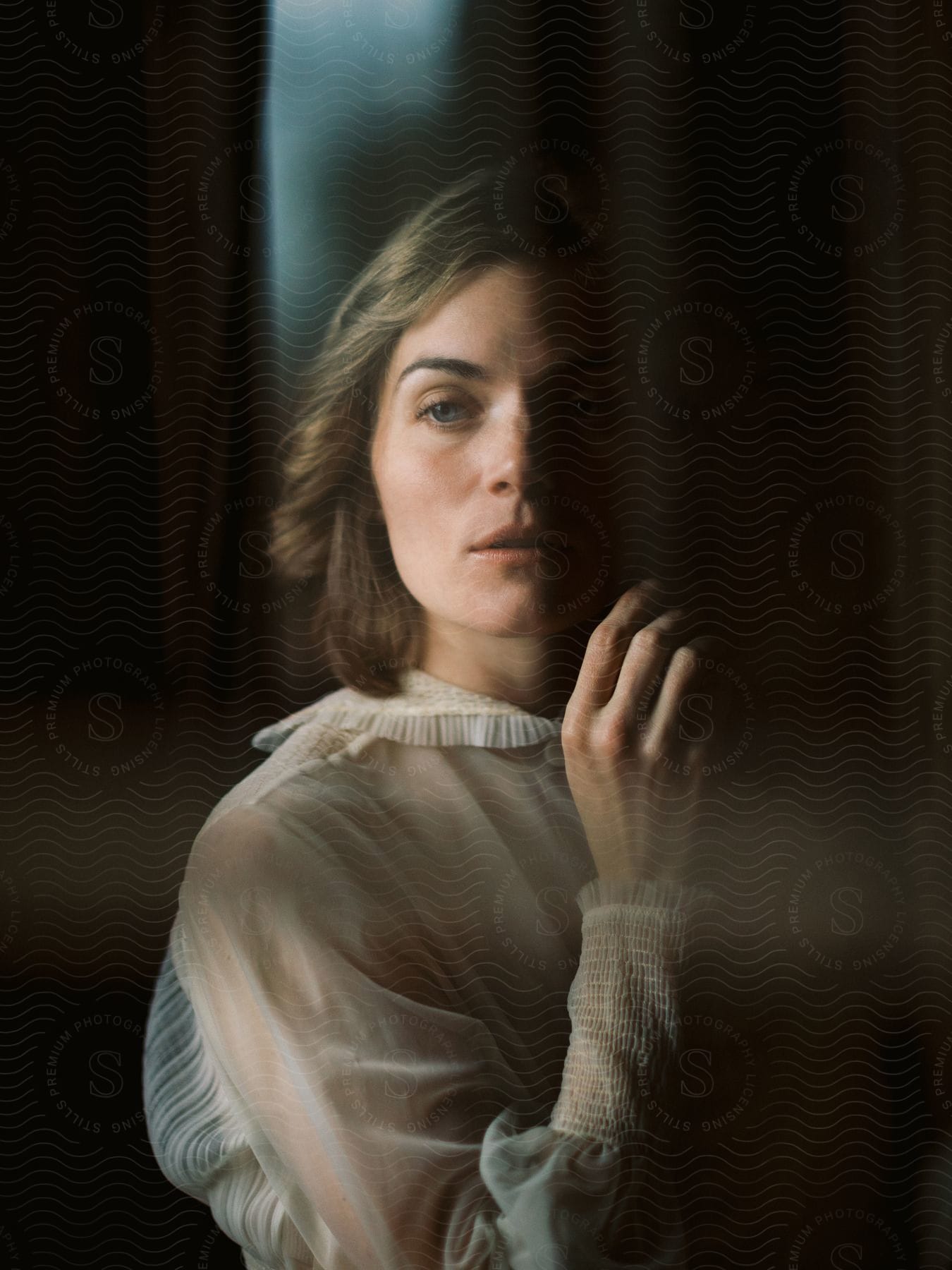 A Young Woman Posing Outside During The Day