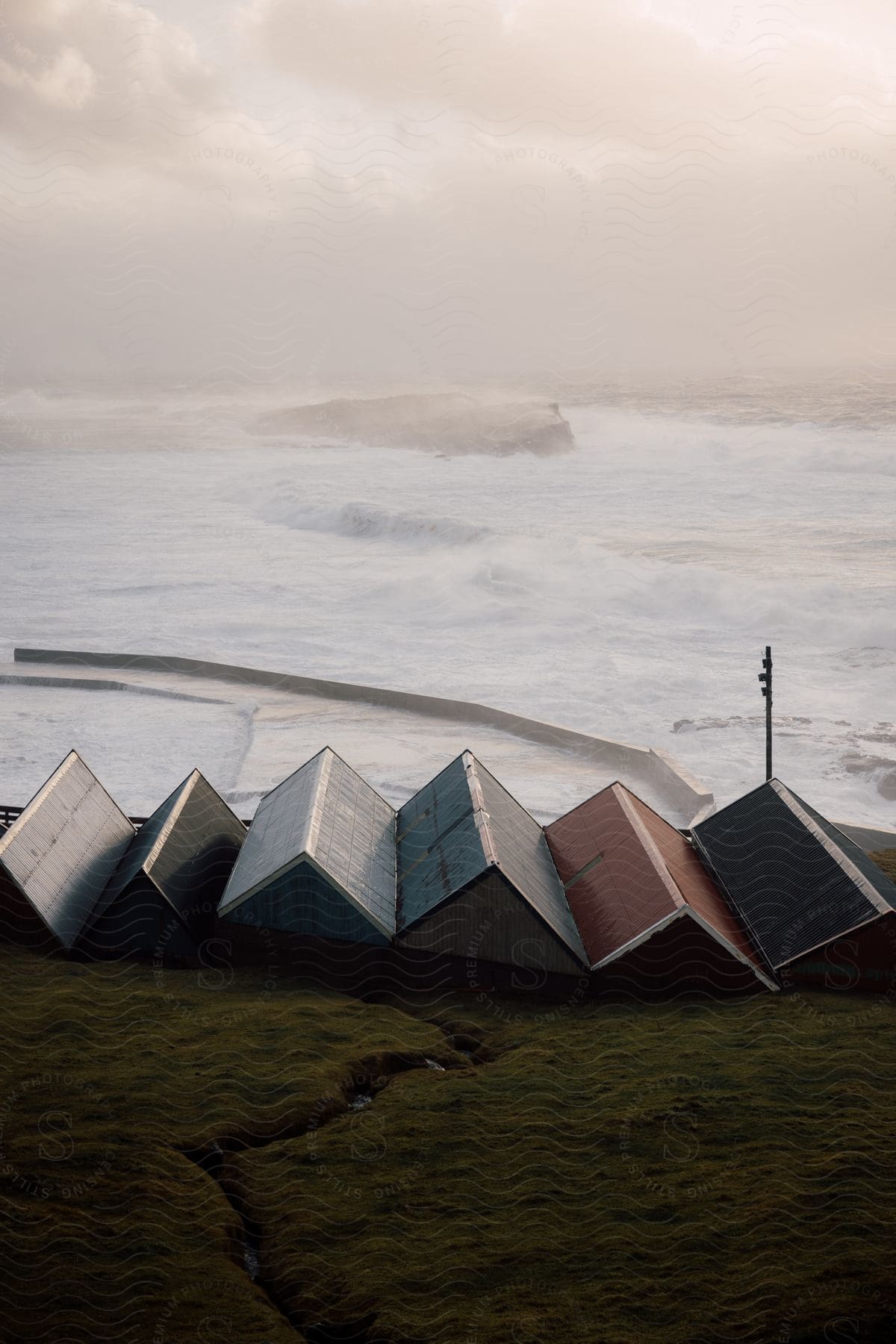 A Picture Near The Ocean On A Windy Day