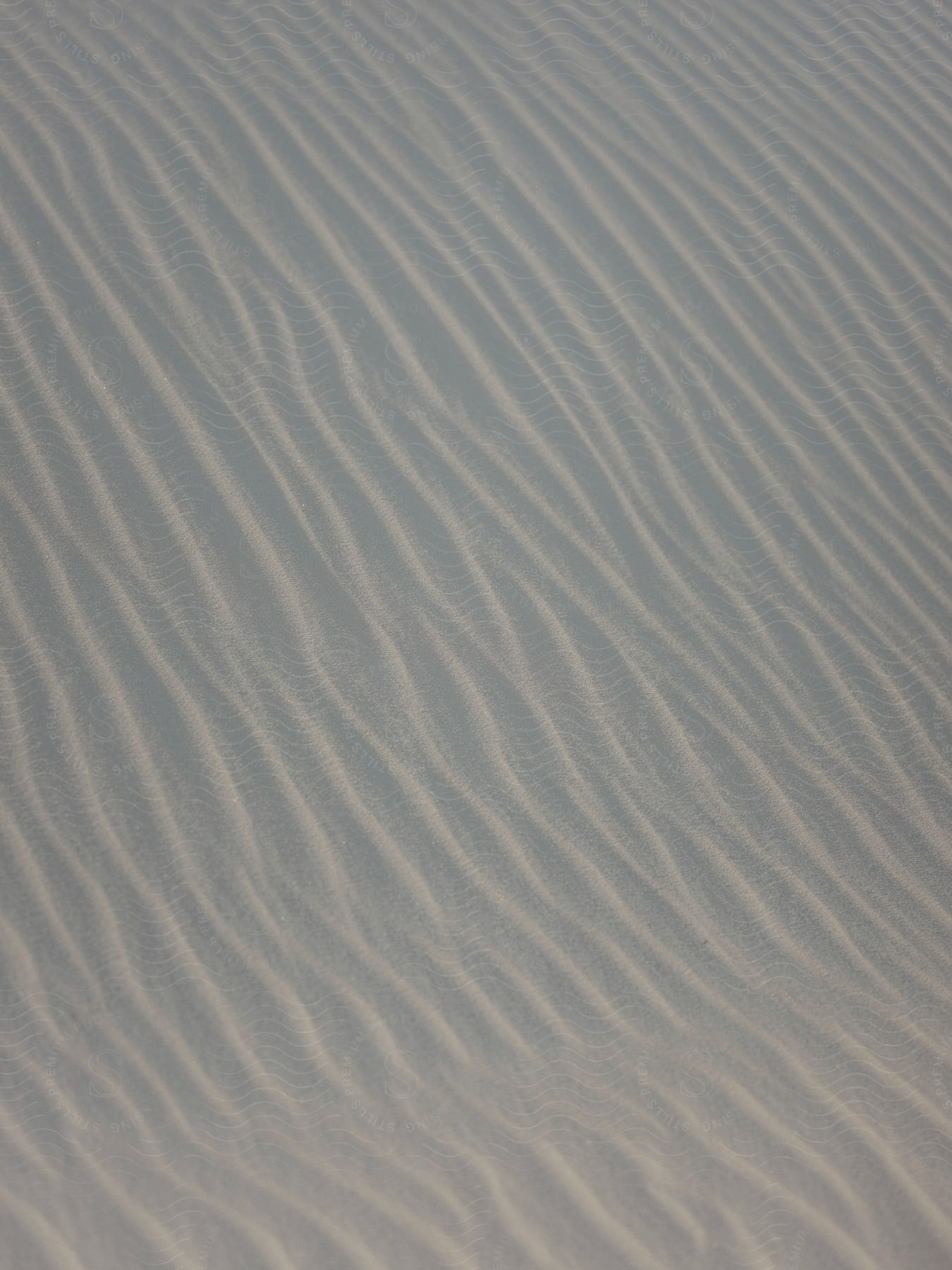 Close up of white sand in the desert at white sands national park new mexico