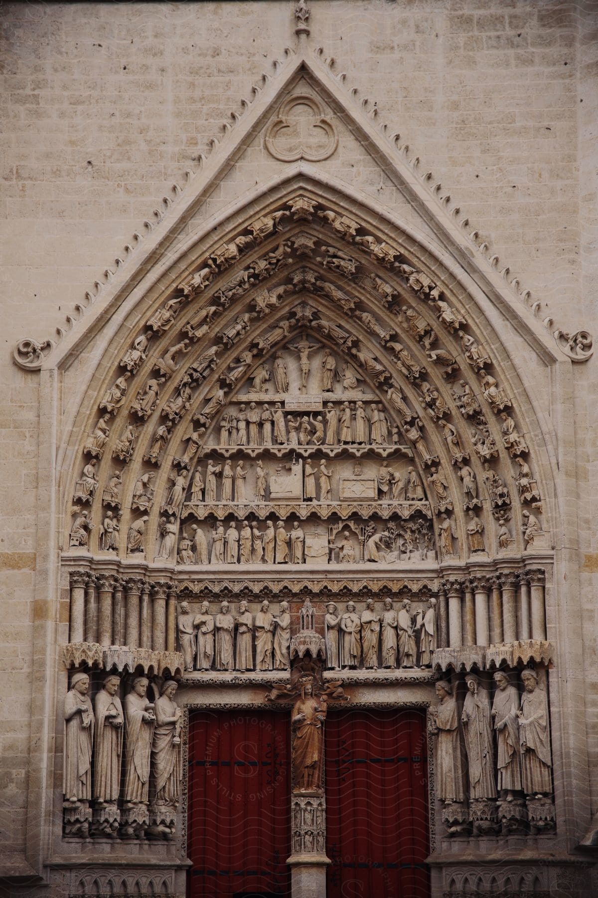 An ornate church door