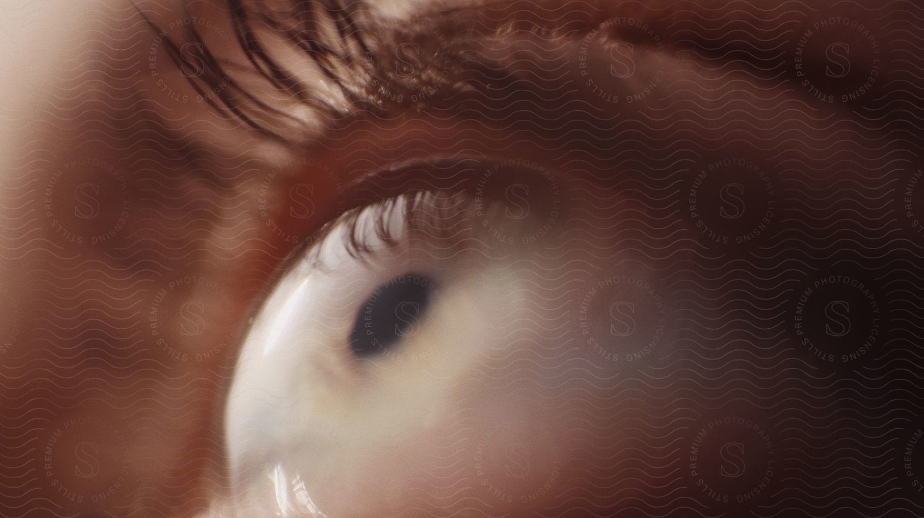 Closeup of a persons eye ball