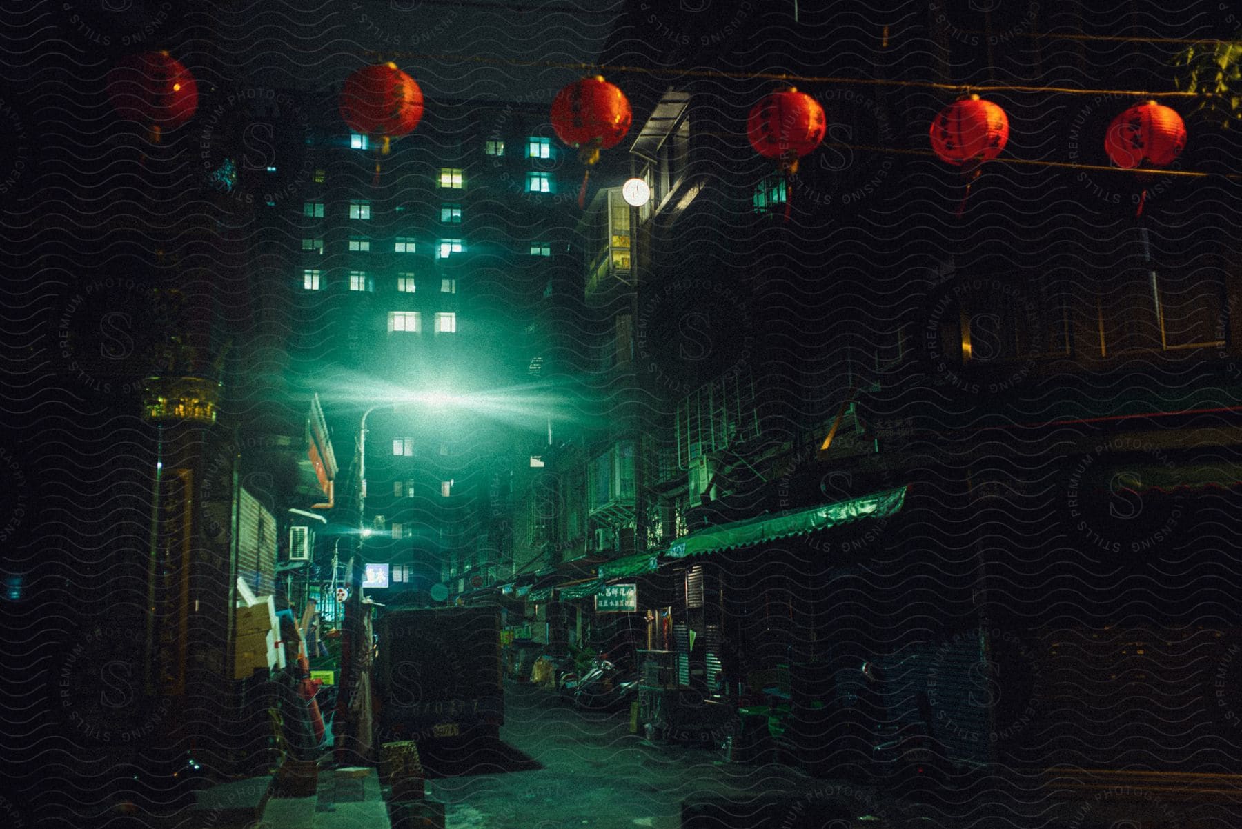 A nighttime city street in taiwan