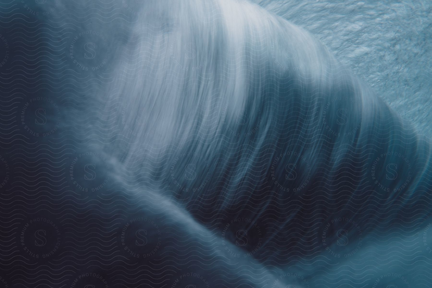 Atmospheric phenomenon of a tornado in the open sea