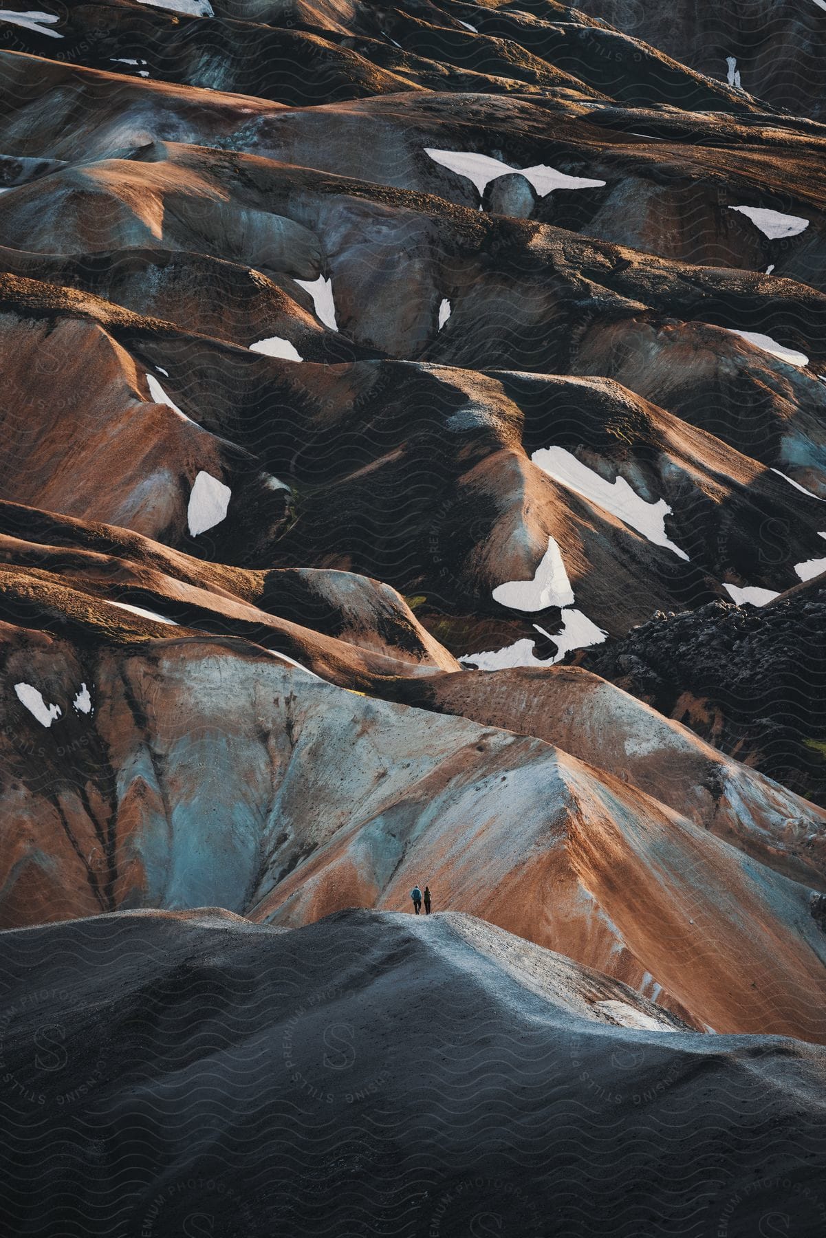 A serene mountain landscape in iceland during the summer