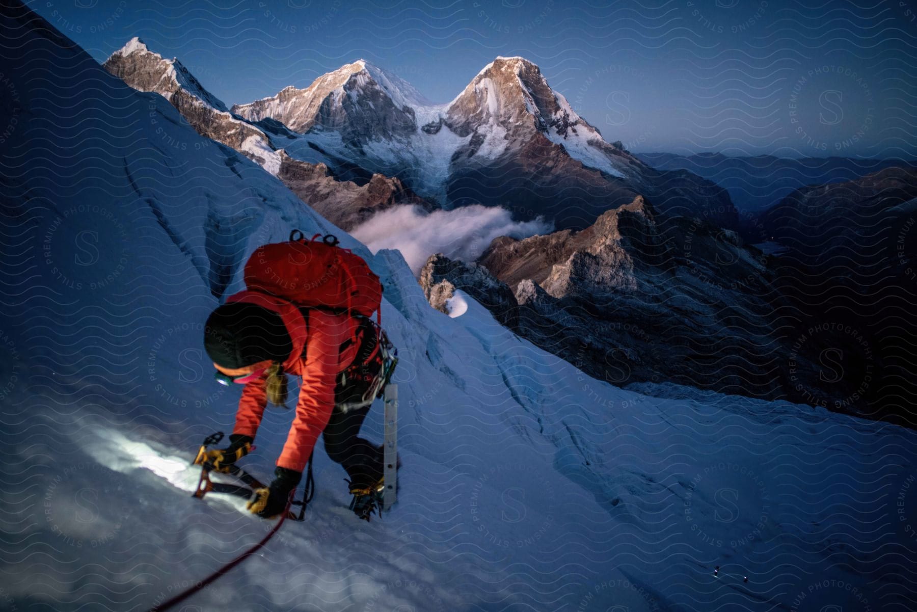 A person in nature surrounded by mountains and snow on an adventure in perus cordillera blanca