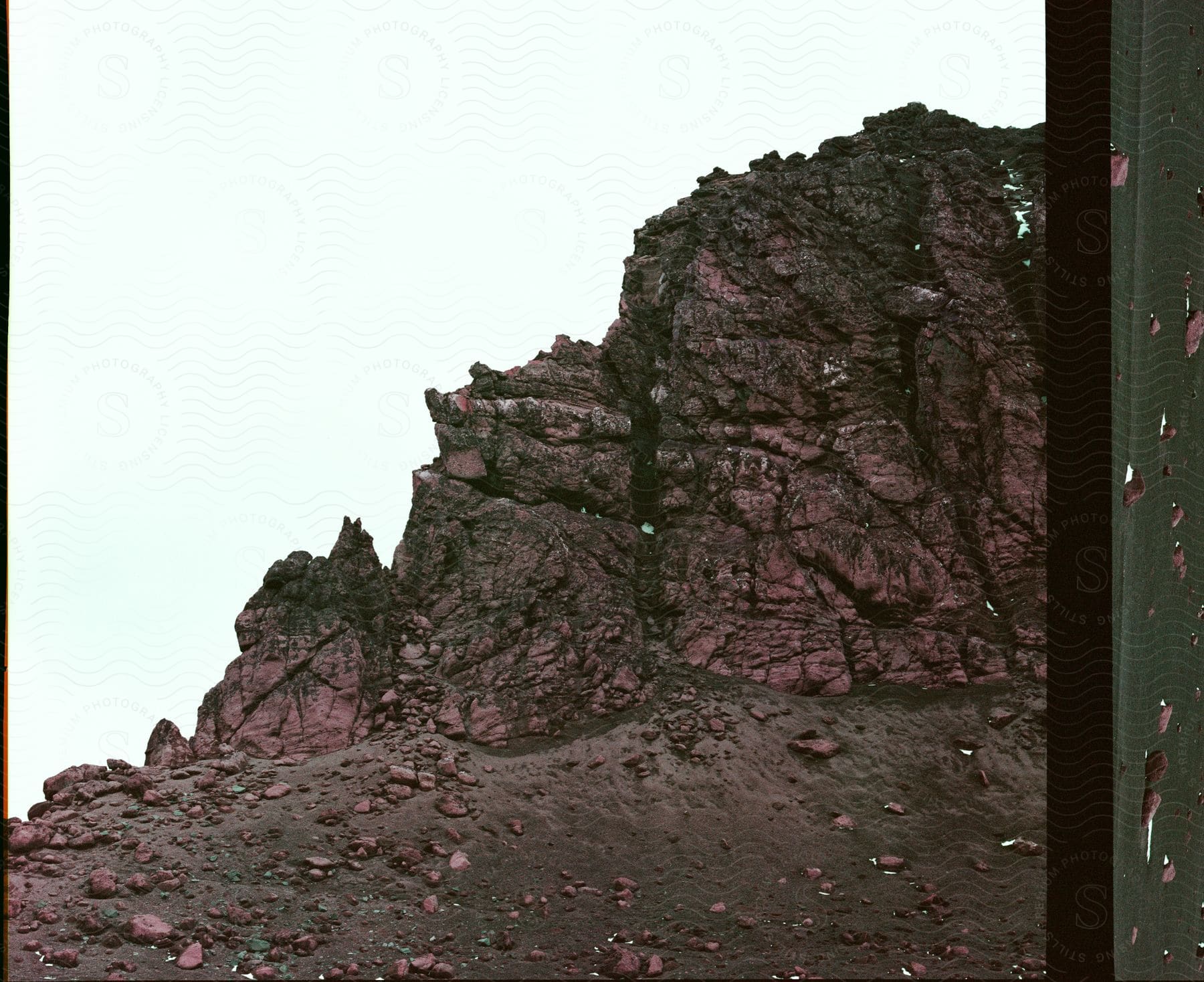 Majestic red rock ridge mountain landscape