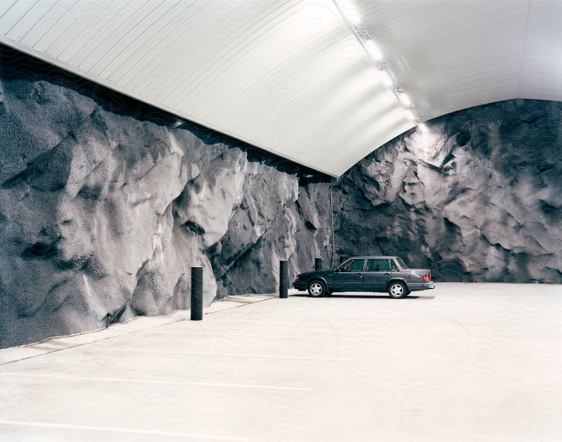 A car in a tunnel