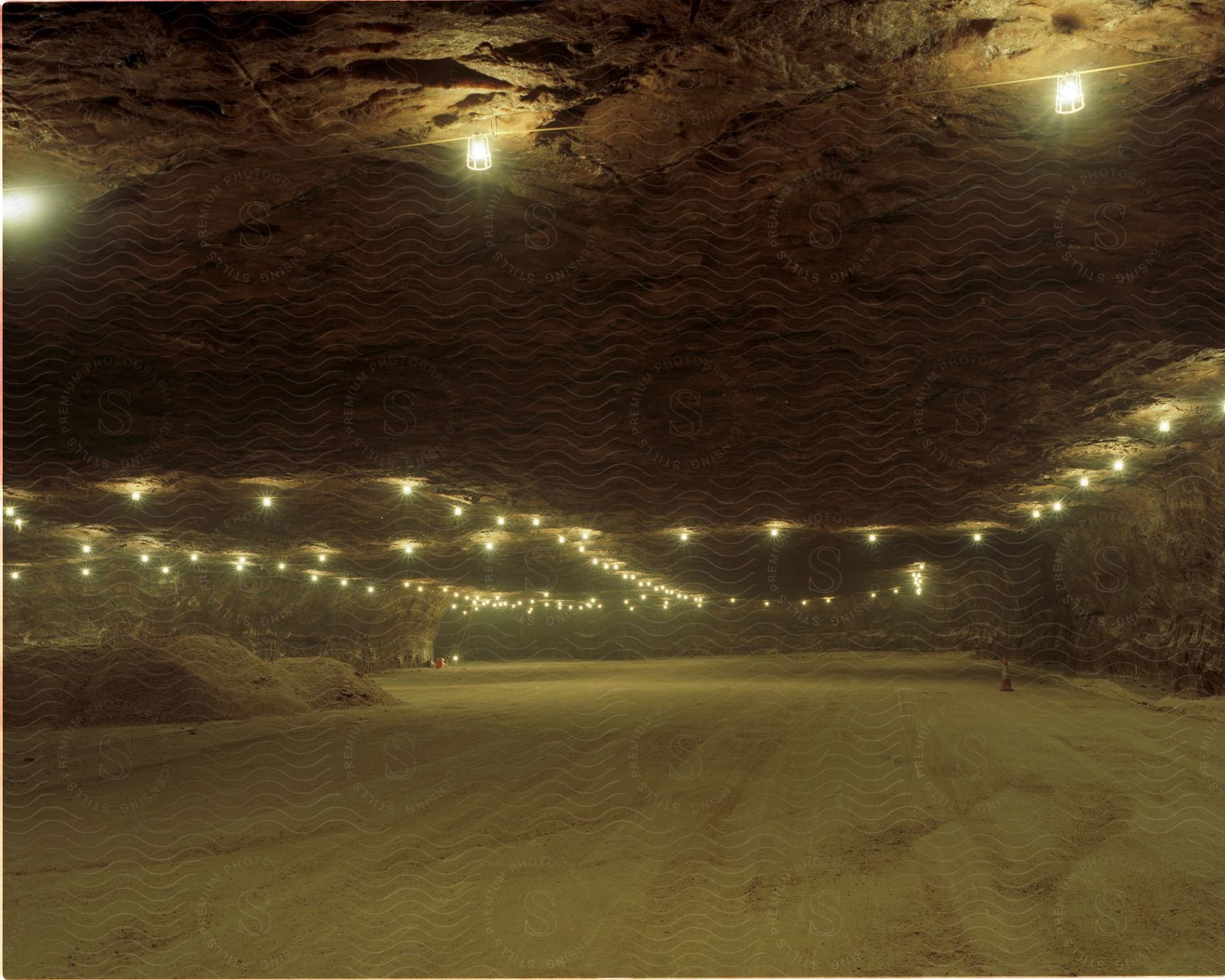 Brightly Lit Underground Tunnel With Ample Lighting For Safe Passage