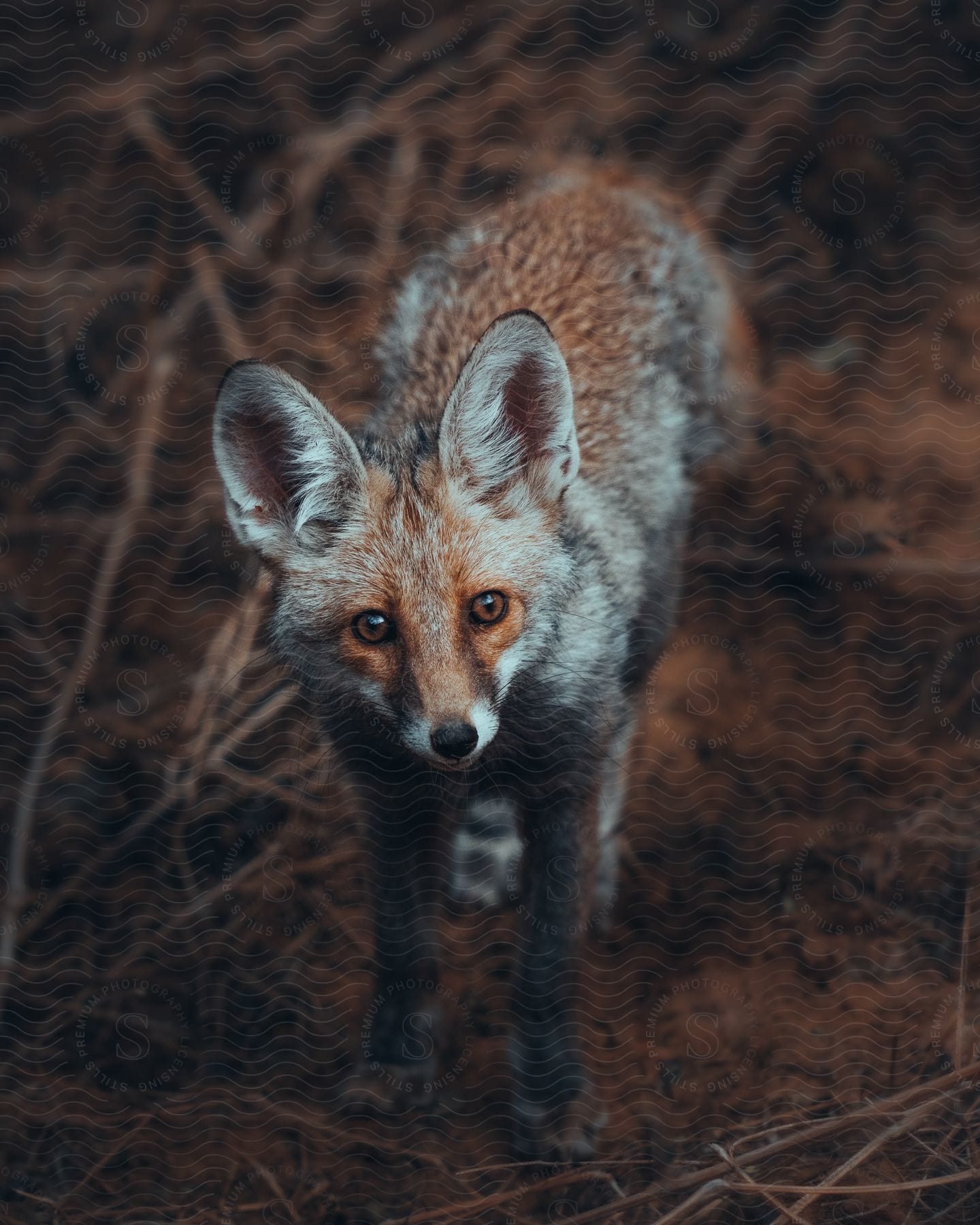 A carnivorous mammal with whiskers resembling a dog in a wildlife setting