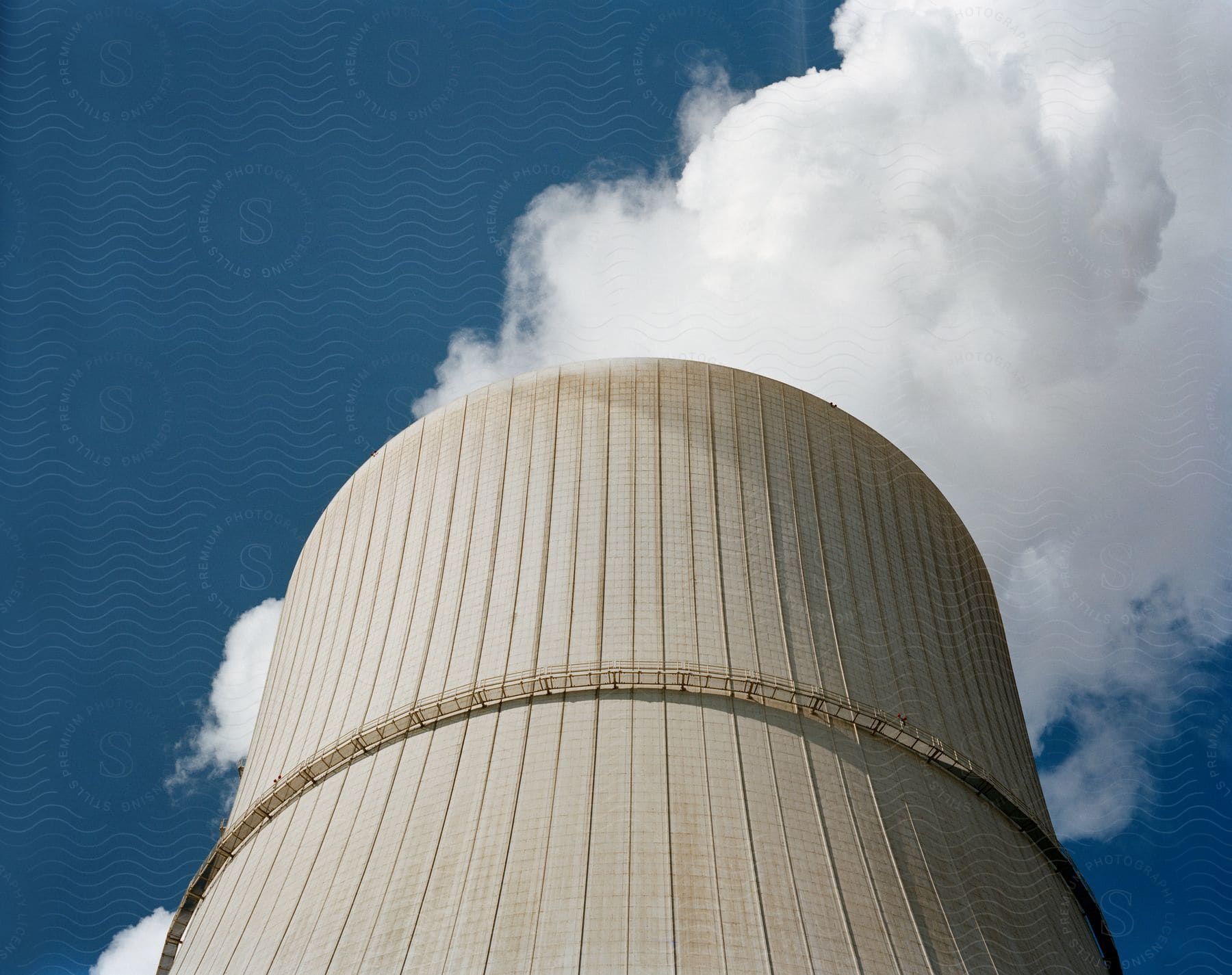 Vapor coming out of a nuclear power plant