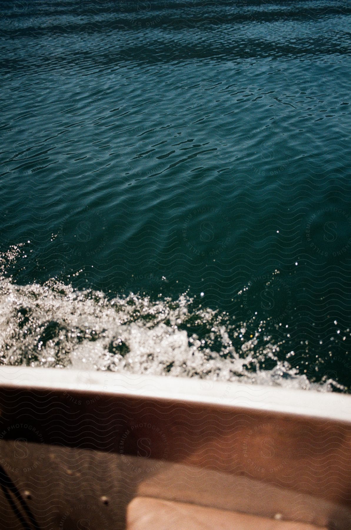 A boat on a body of water