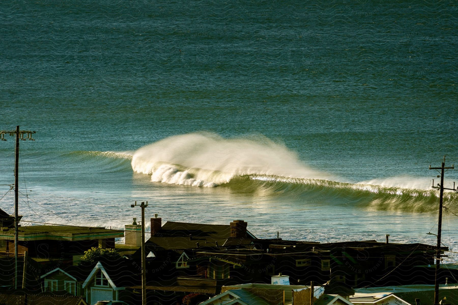 A powerful coastal landscape with no people