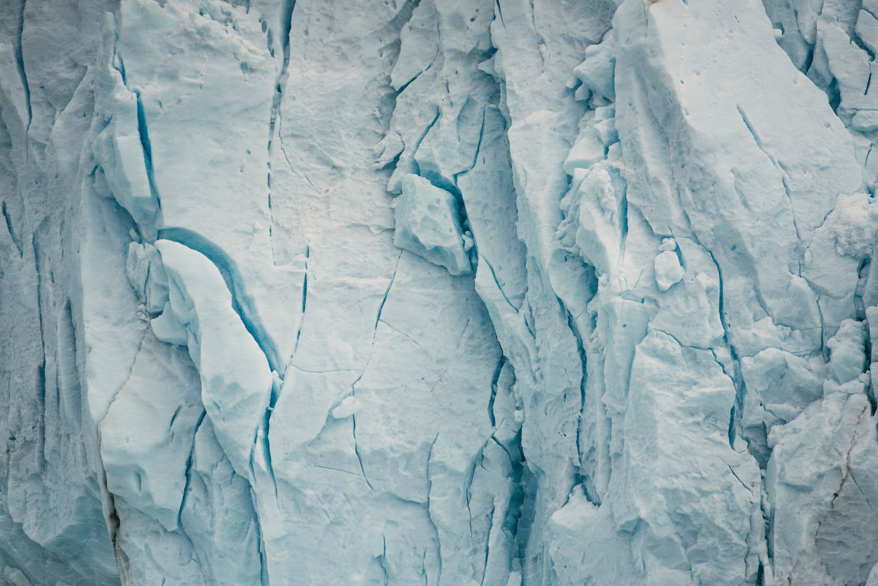 A serene landscape with a mountain ice and glacier