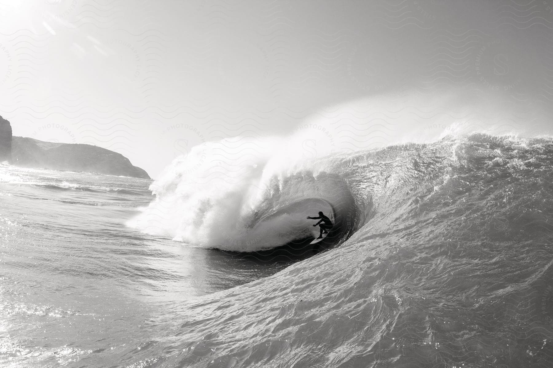 A person surfing on the sea